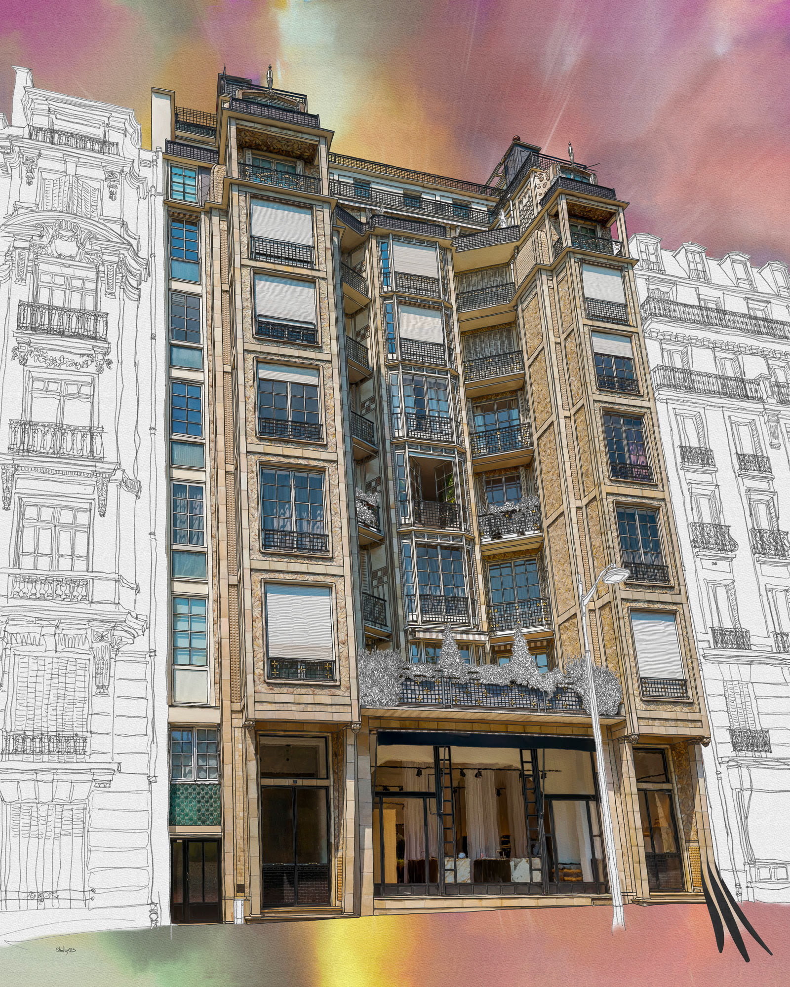 Rue Benjamin Franklin (100x80)