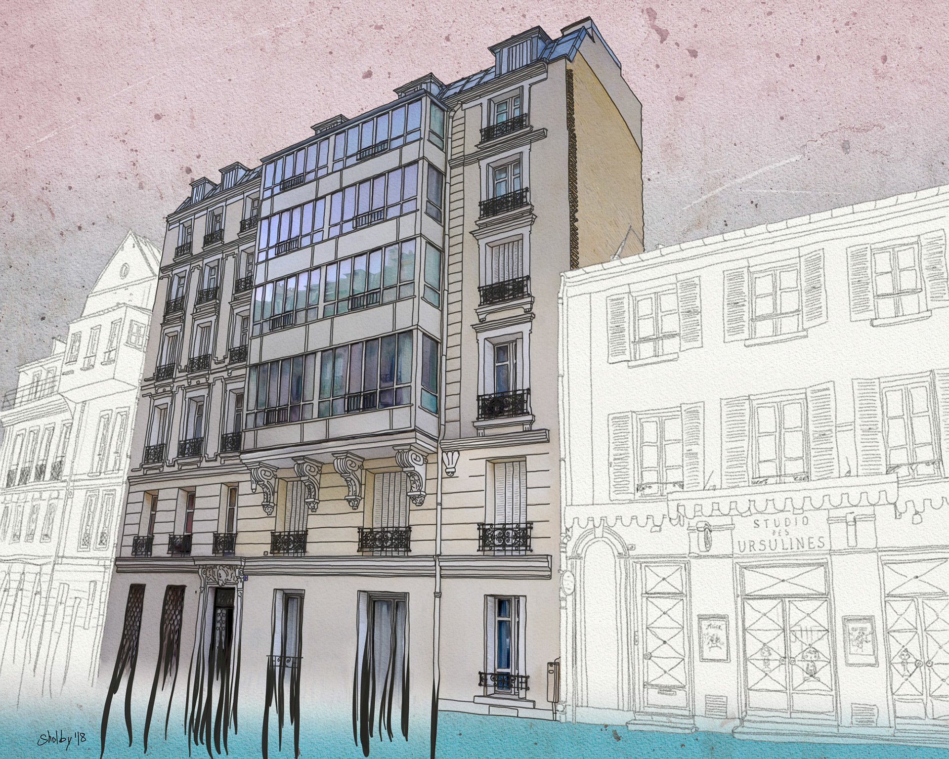 Rue des Ursulines (40x50)