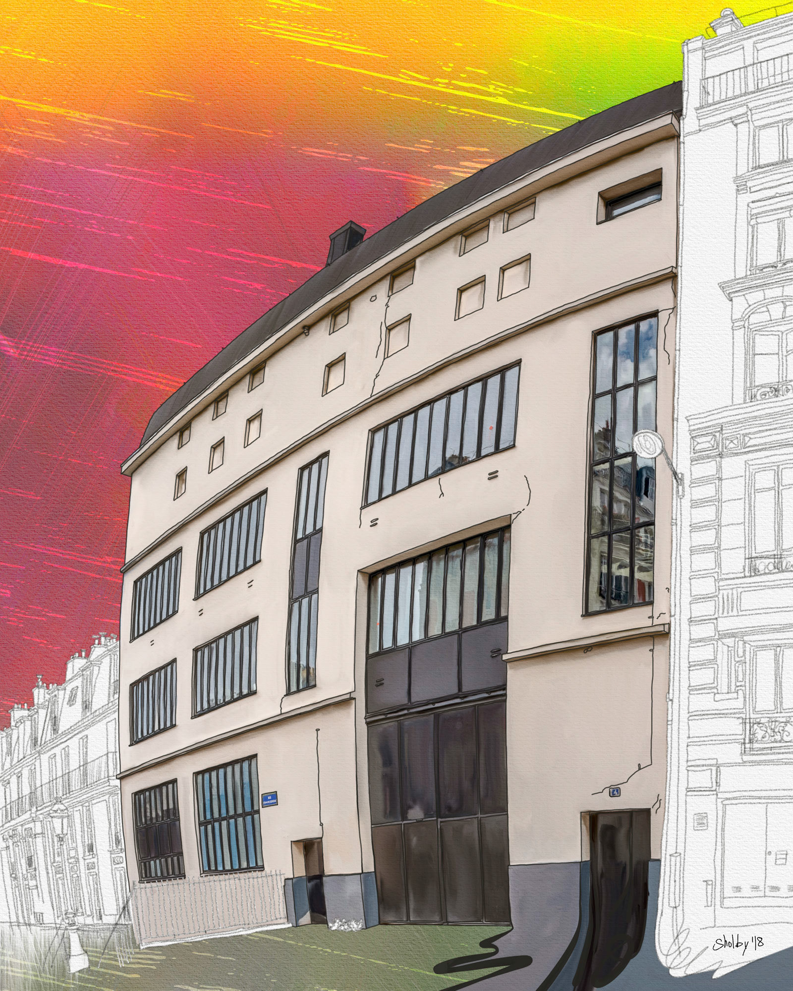 Rue Cyrano de Bergerac (50x40)