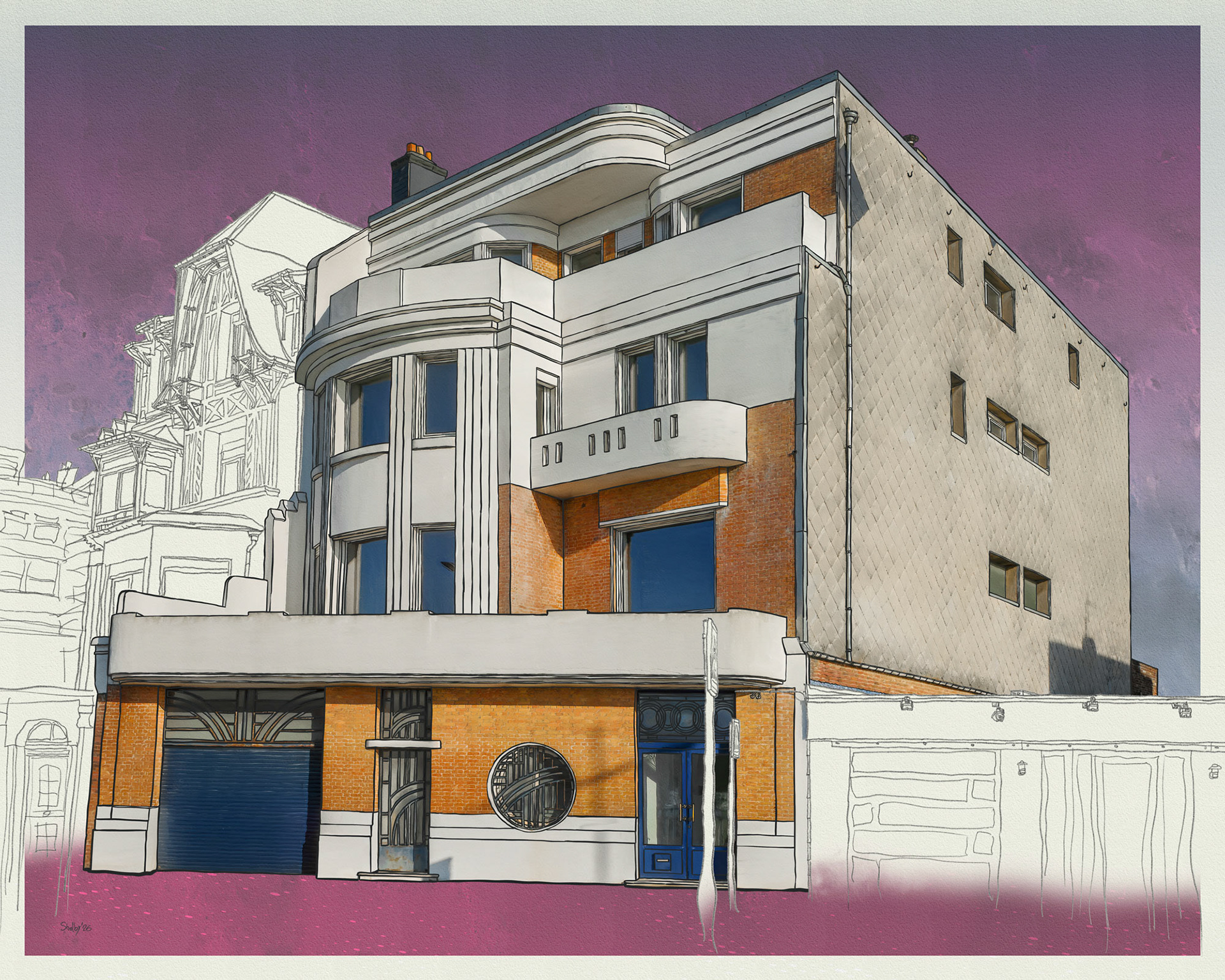 Le Havre - boulevard Albert 1er 2 (80x100)