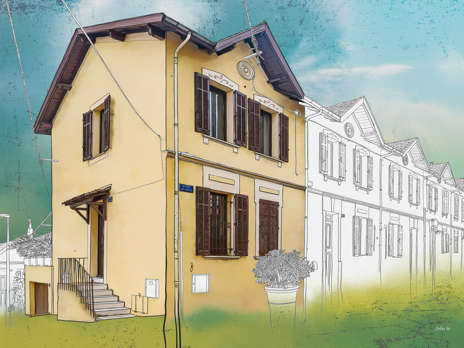 Avenue Bon Marché (60x80)