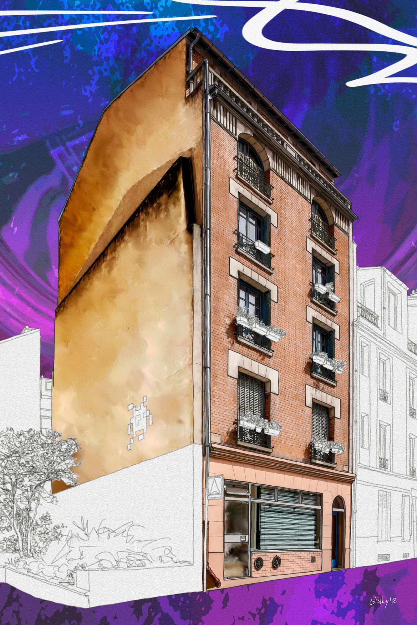 Rue Santos-Dumont /1 (60x40)