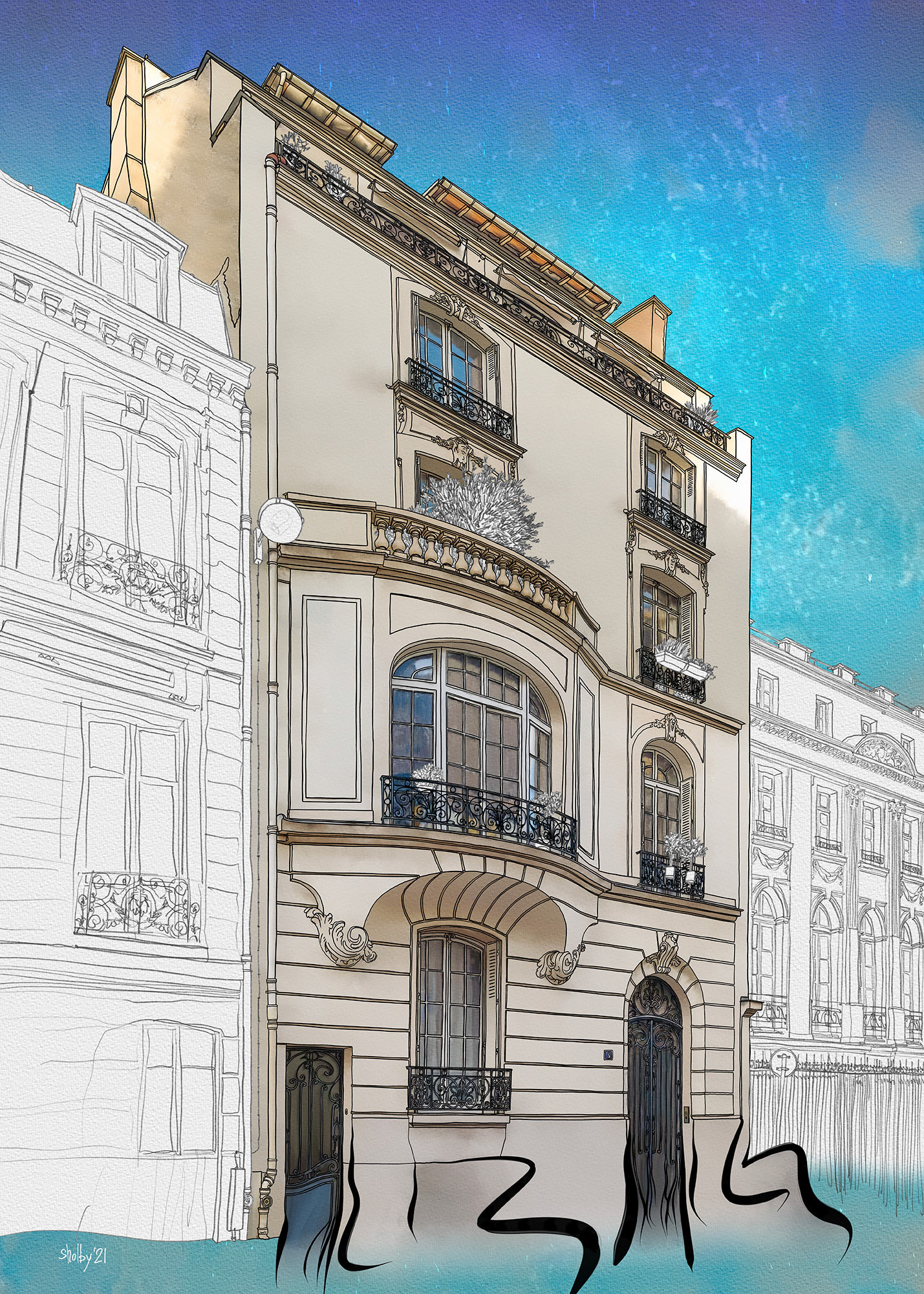 Rue du Colonel Combes (70x50)