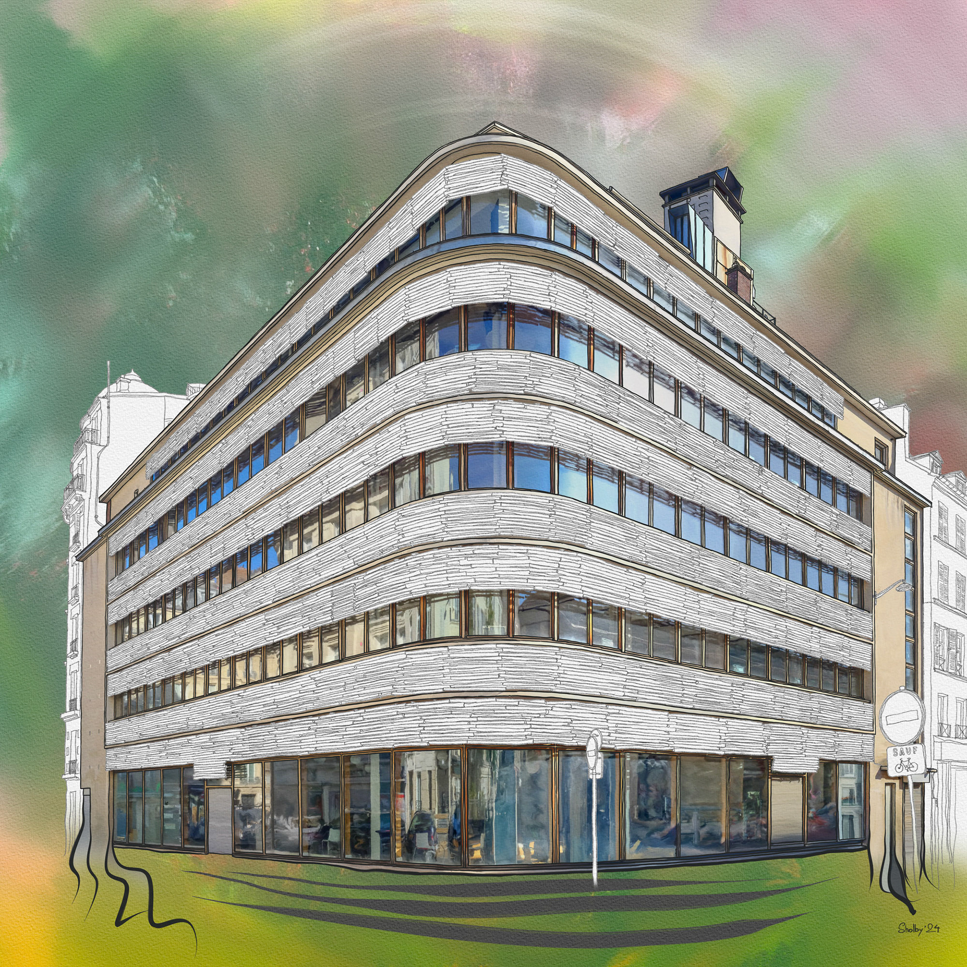 Rue Mabillon (60x60)