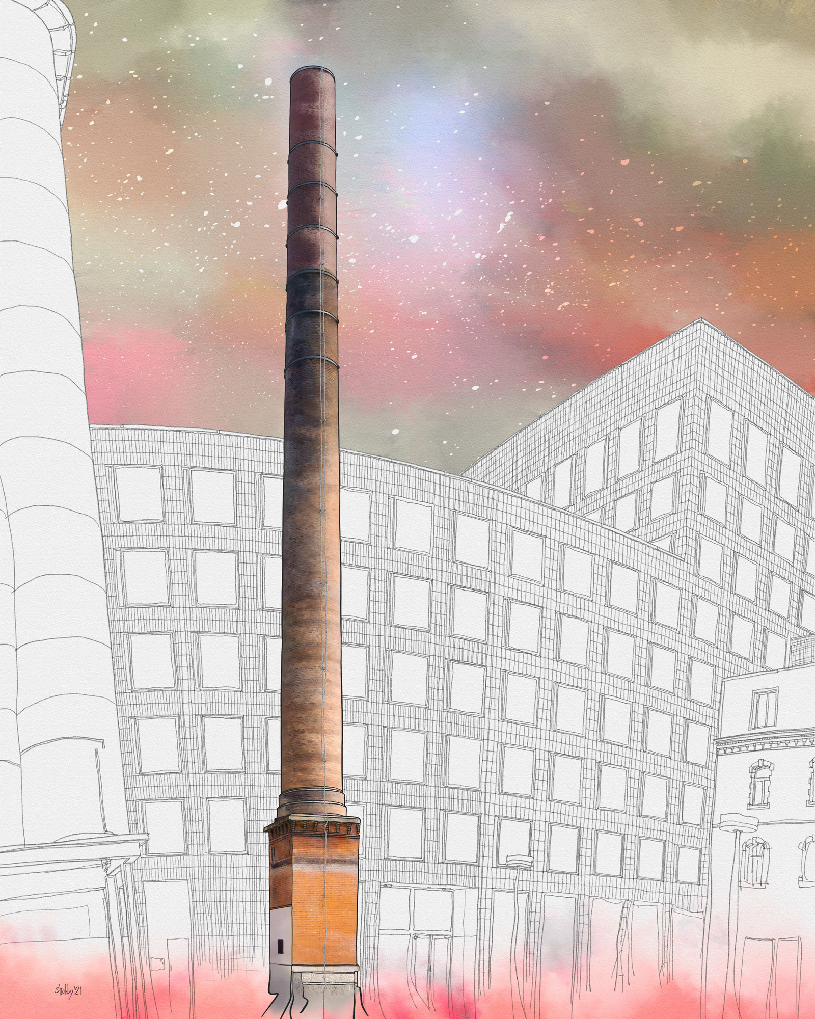 Zurich - Limmatstrasse (100x80)