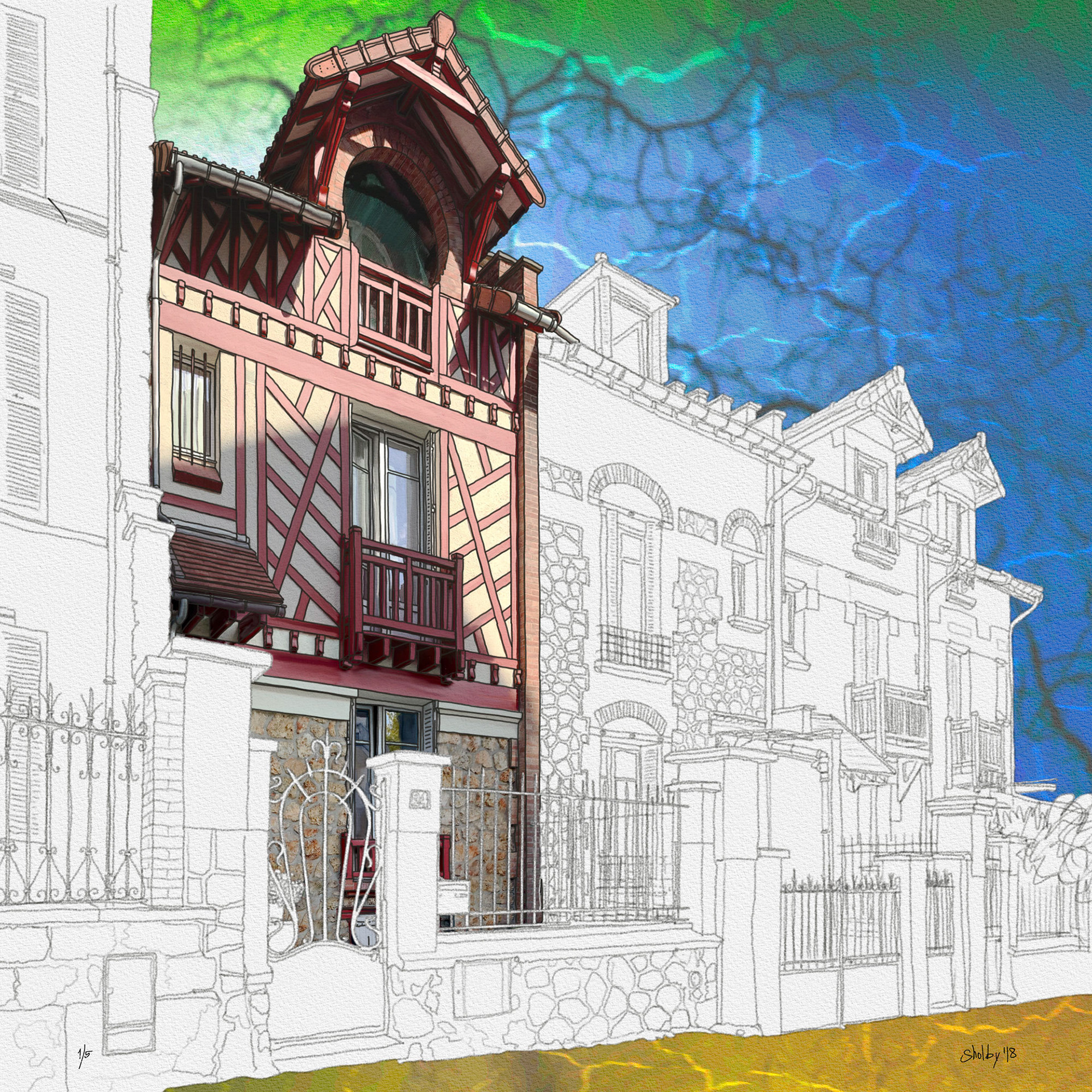 Cachan, Rue Raspail (50x50)