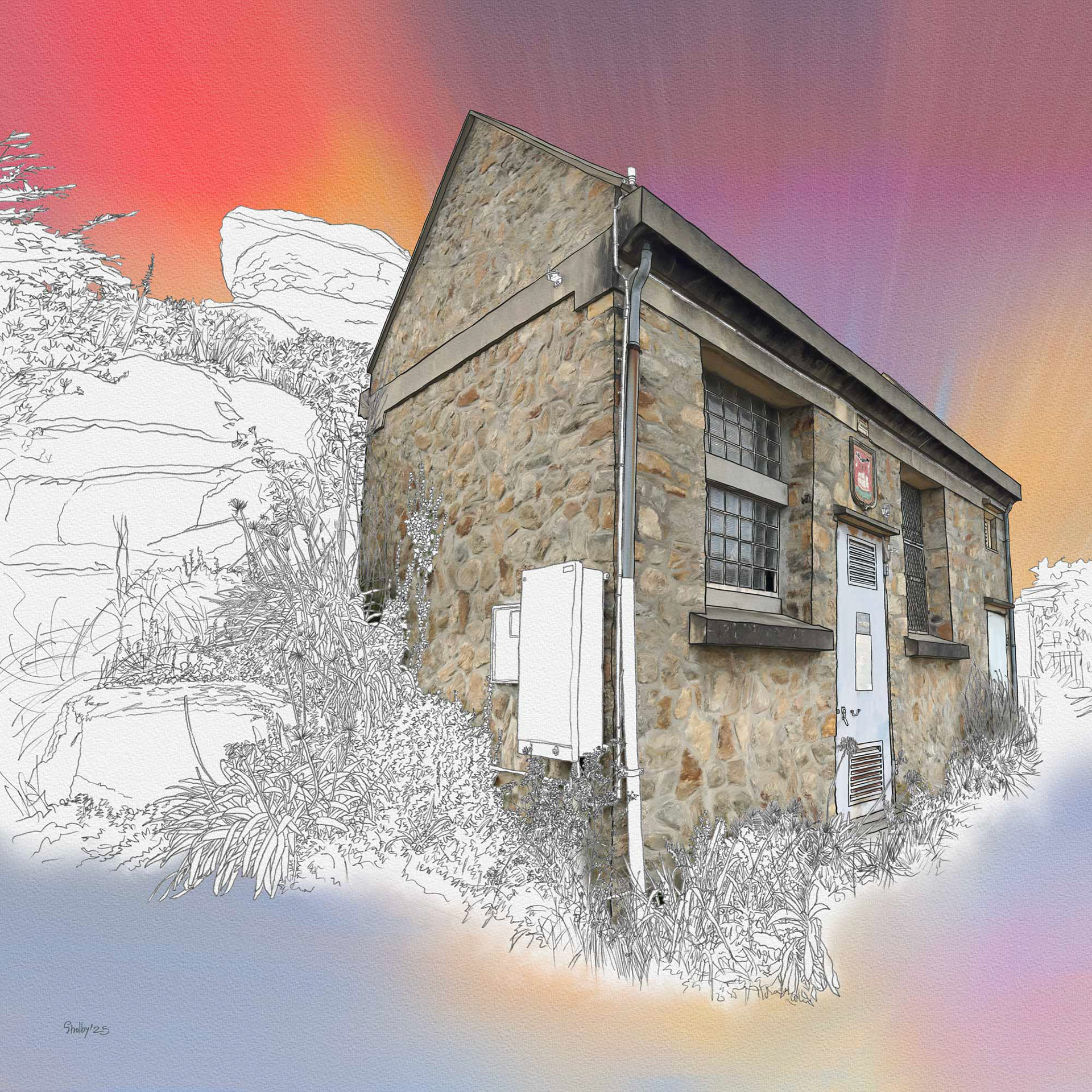 Roscoff - chemin des deux Roches (60x60)