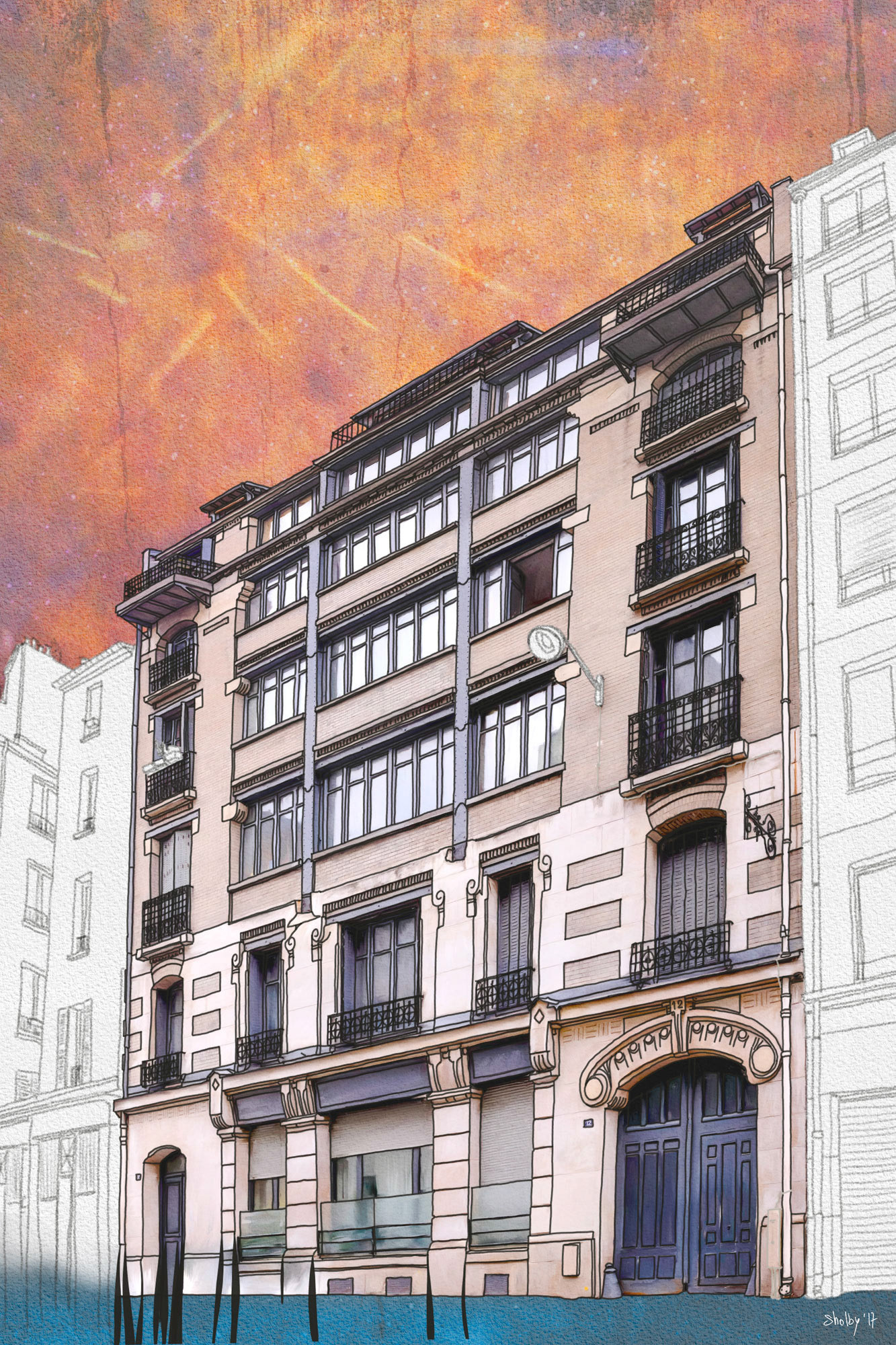 Rue de la Pierre Levée (60x40)