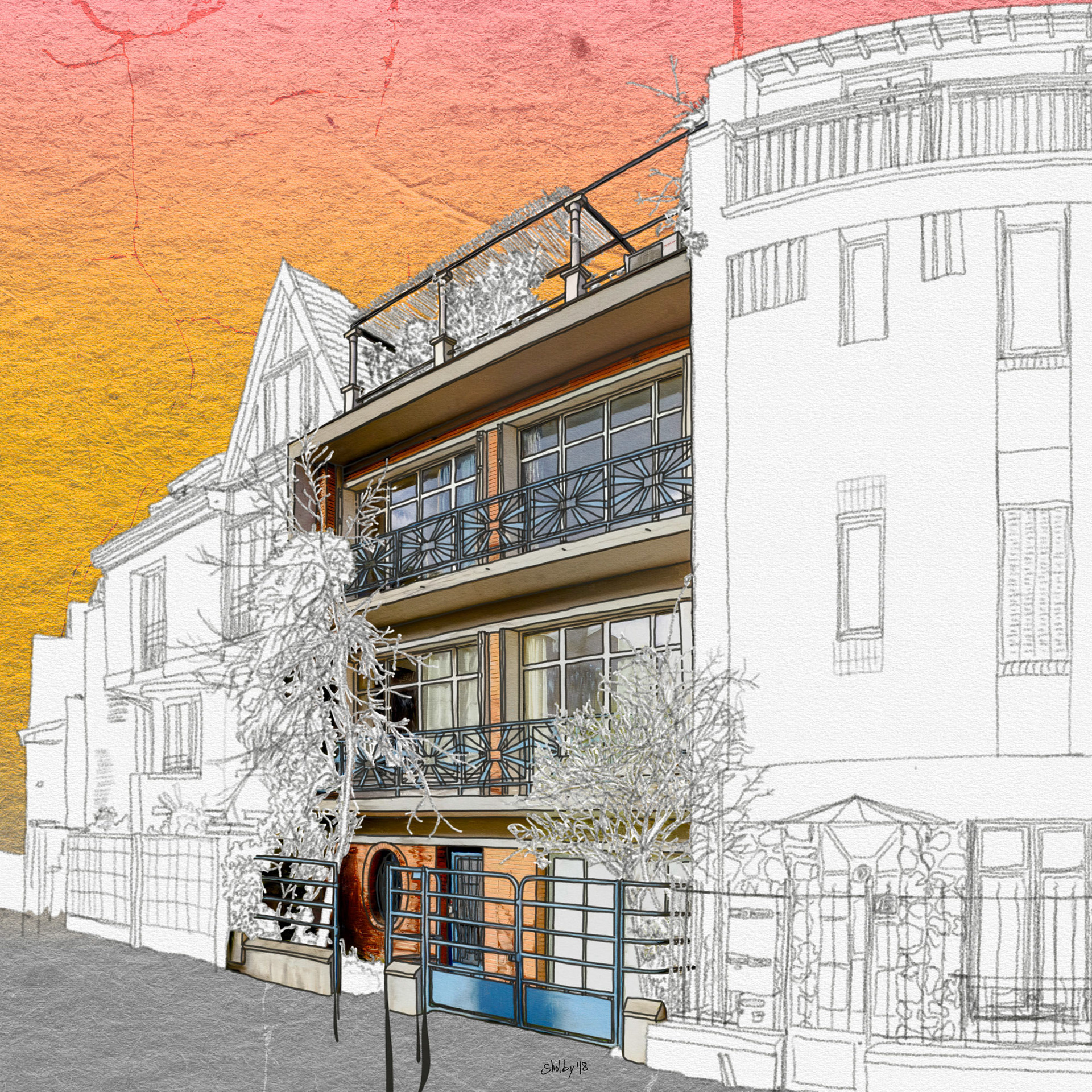 Rue Georges Lardennois /2 (60x60)