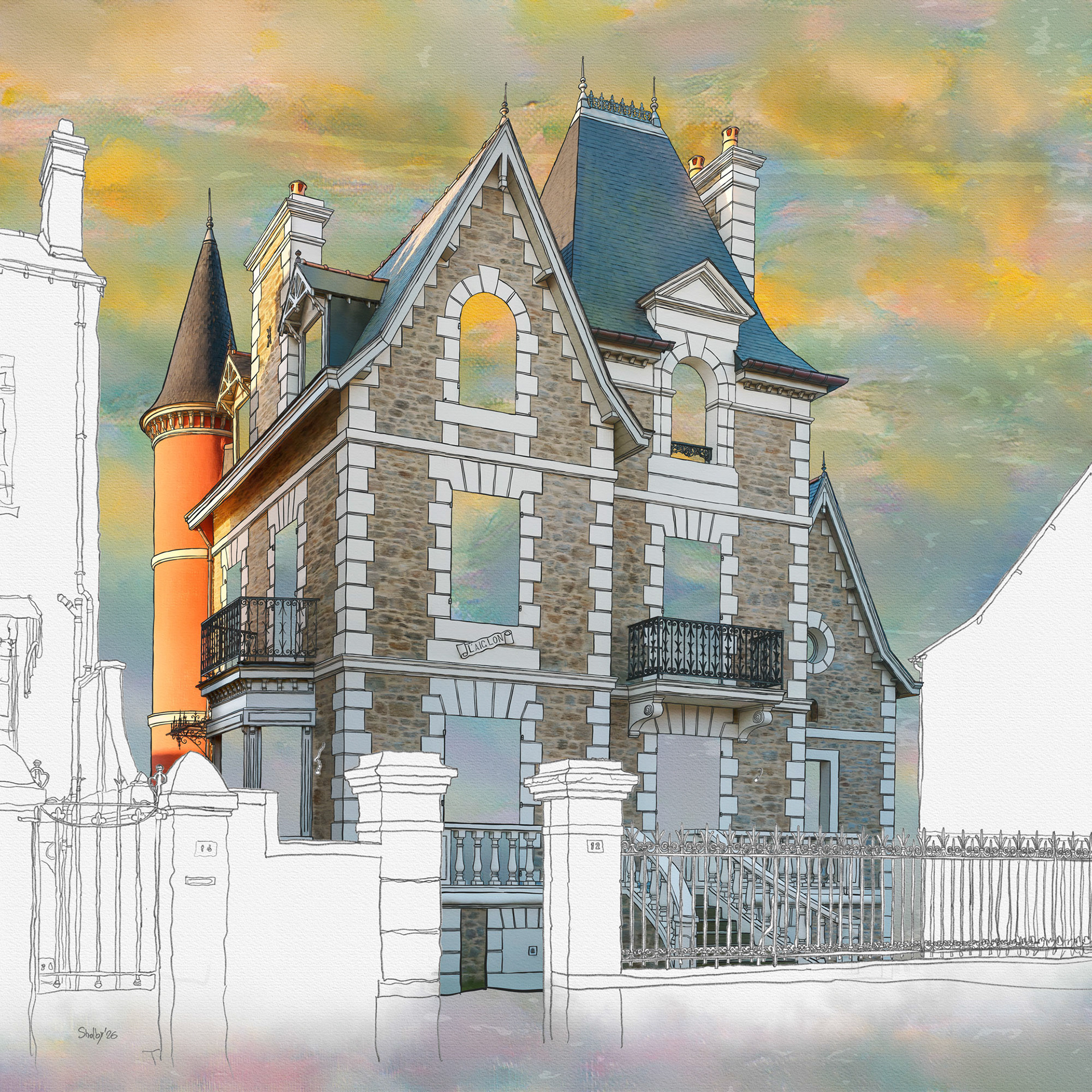 Saint-Malo - Avenue Kruger 1 (70x70)