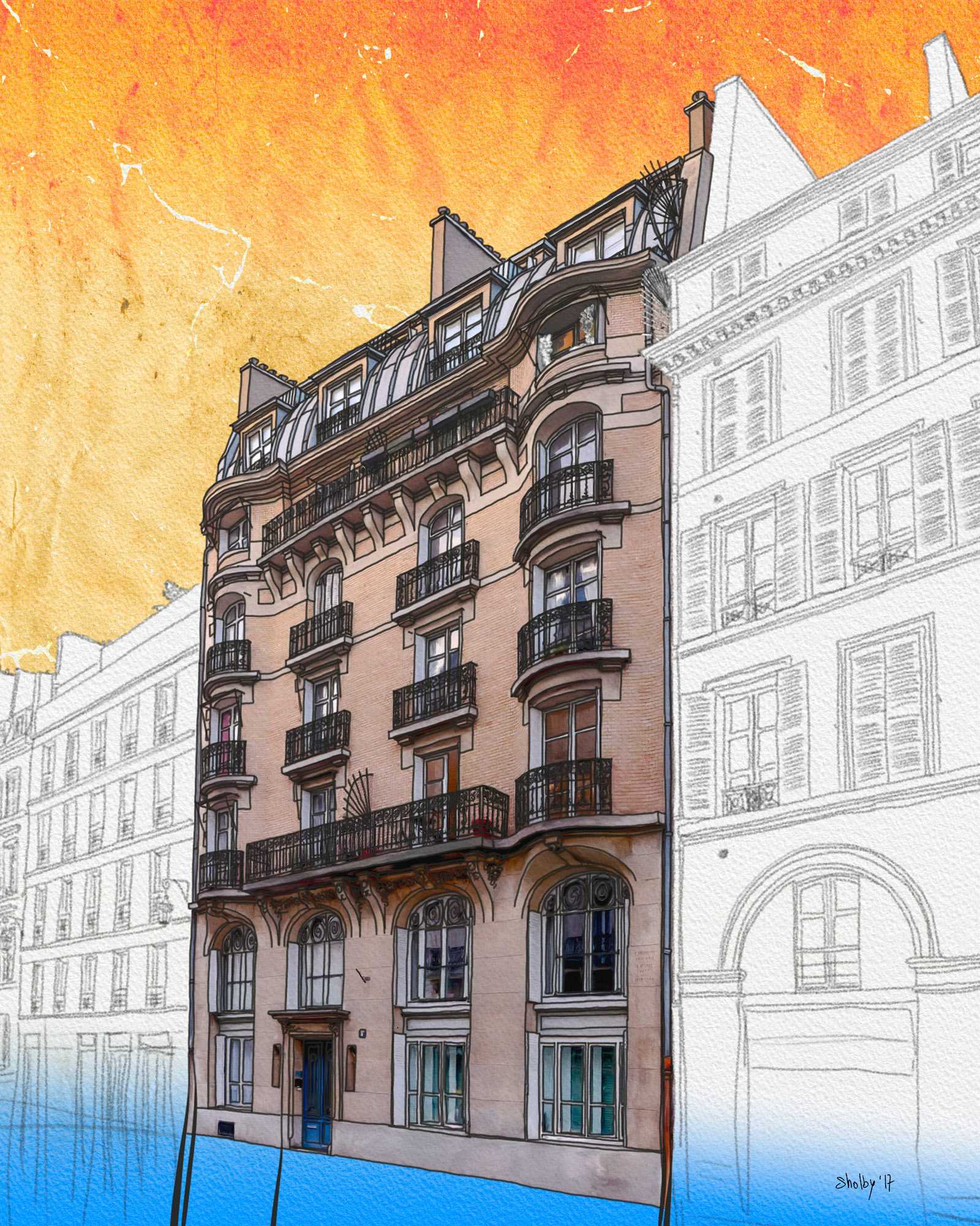 Rue Las Cases (50x40)