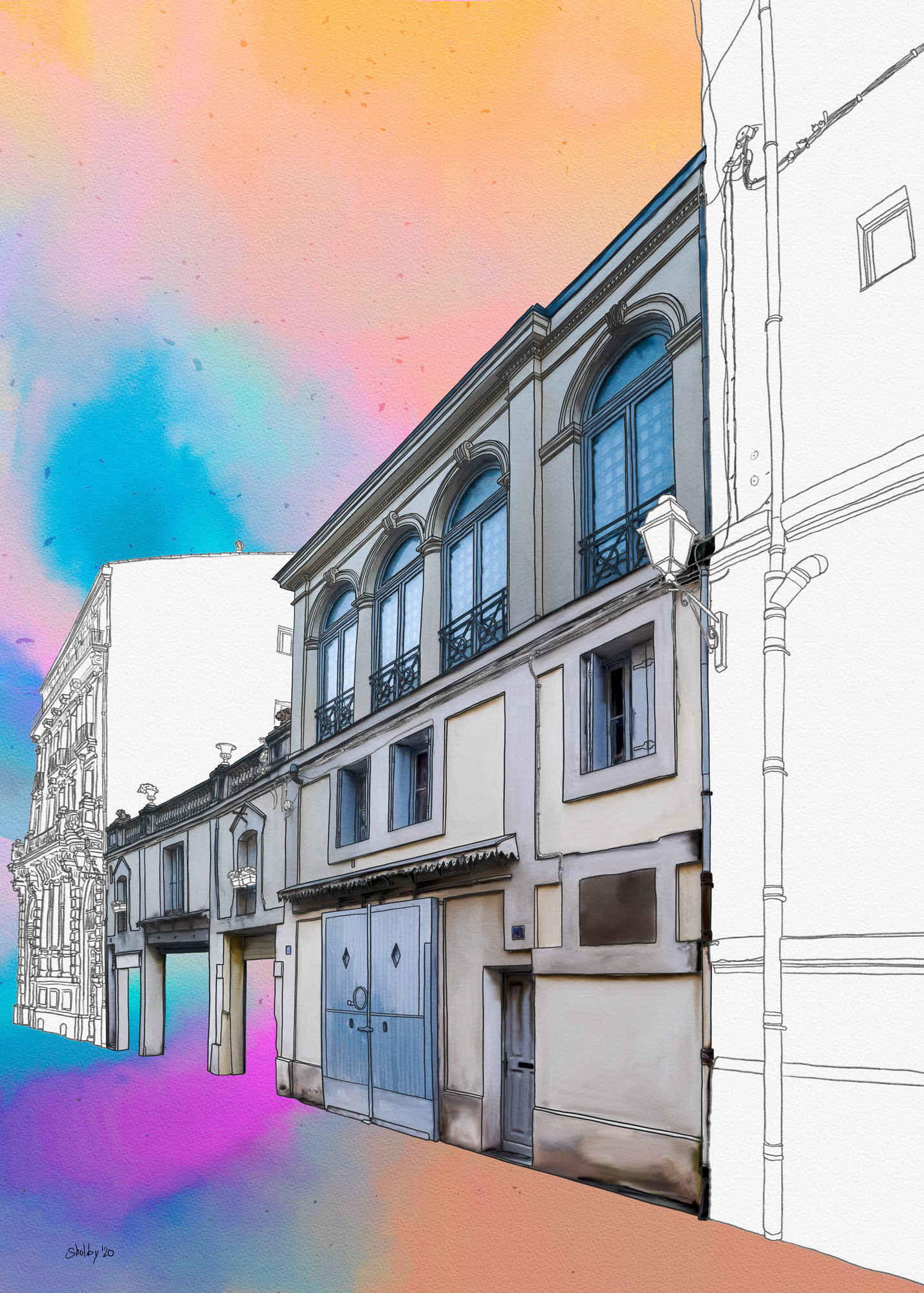 Rue des Augustins (70x50)