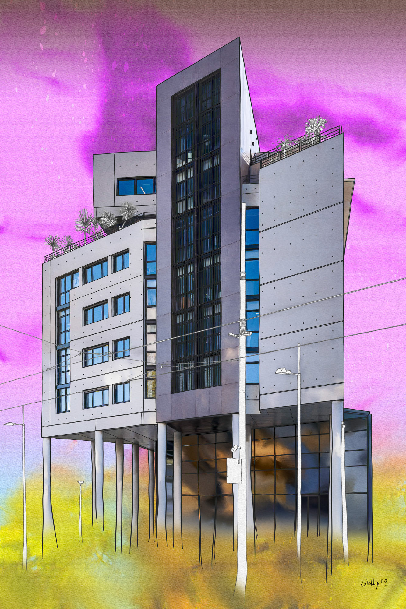 Avenue Marie de Montpellier (60x40)
