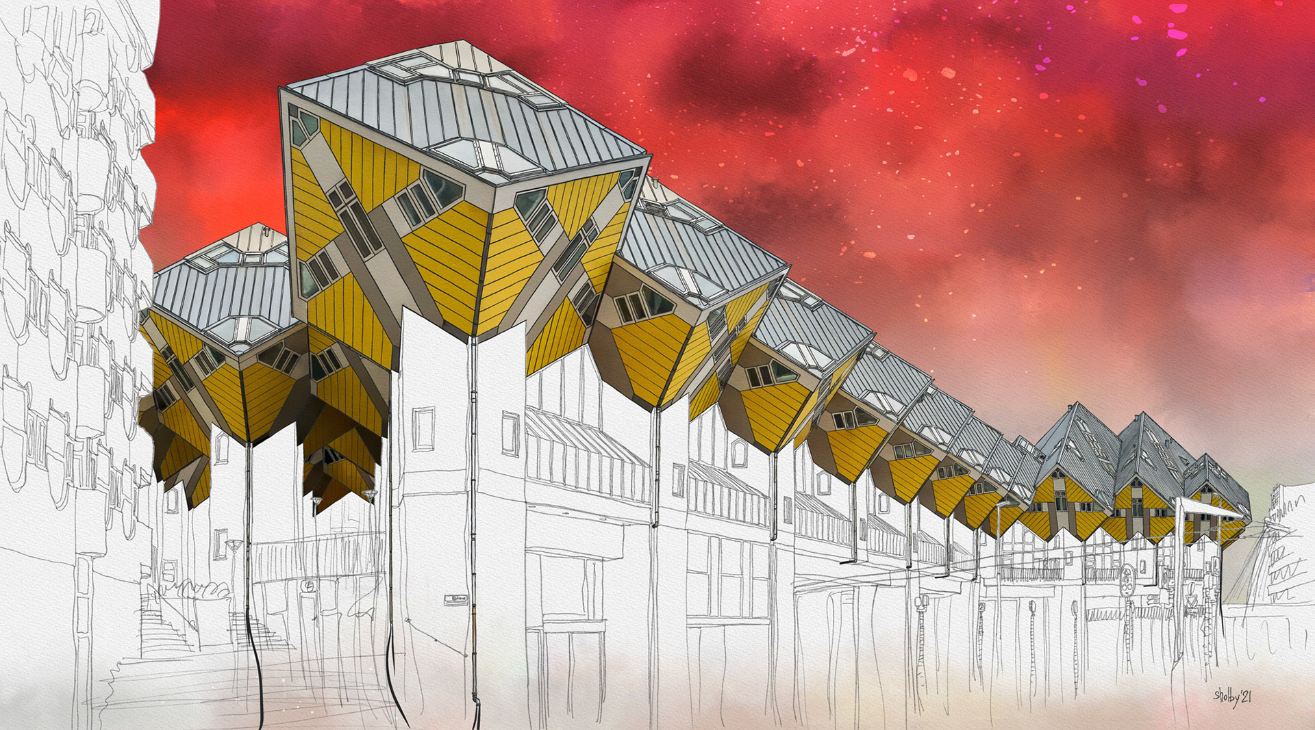 Rotterdam - Kijk Kubus (50x90)