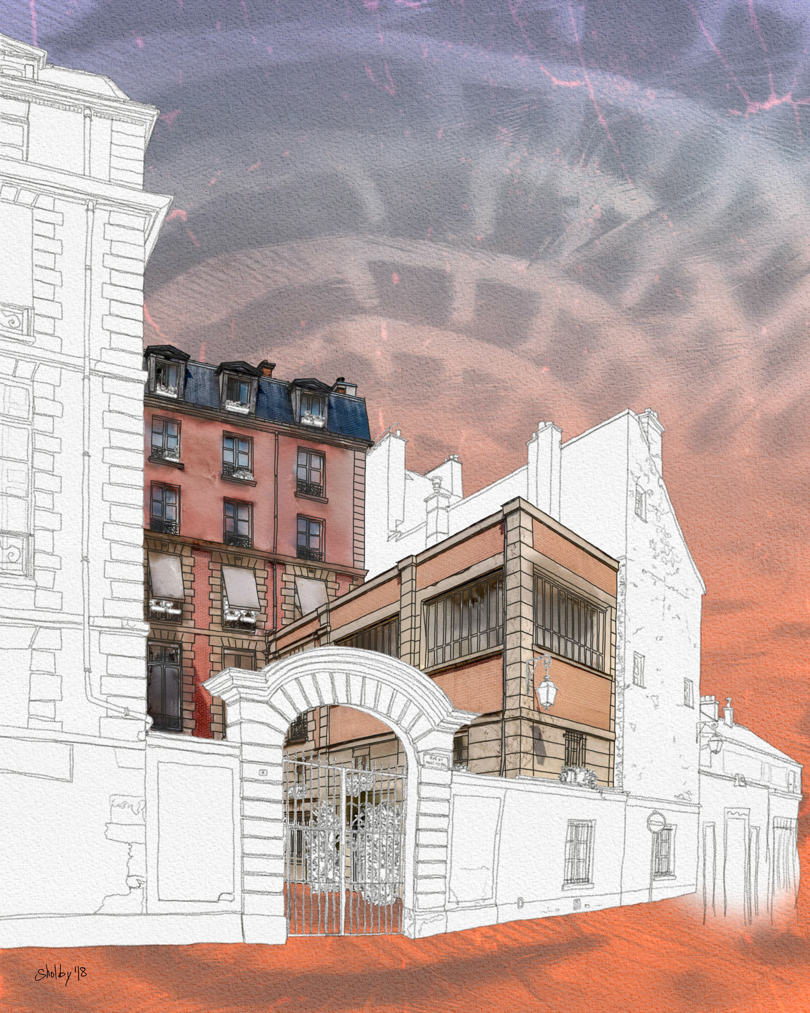 Rue du Parc Royal (50x40)