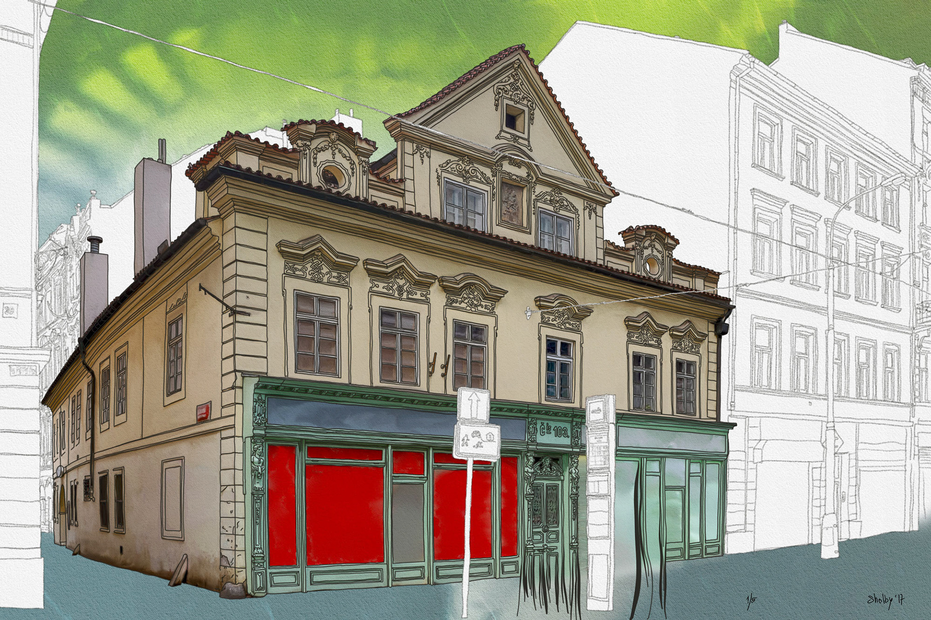 Spálená (40x60)
