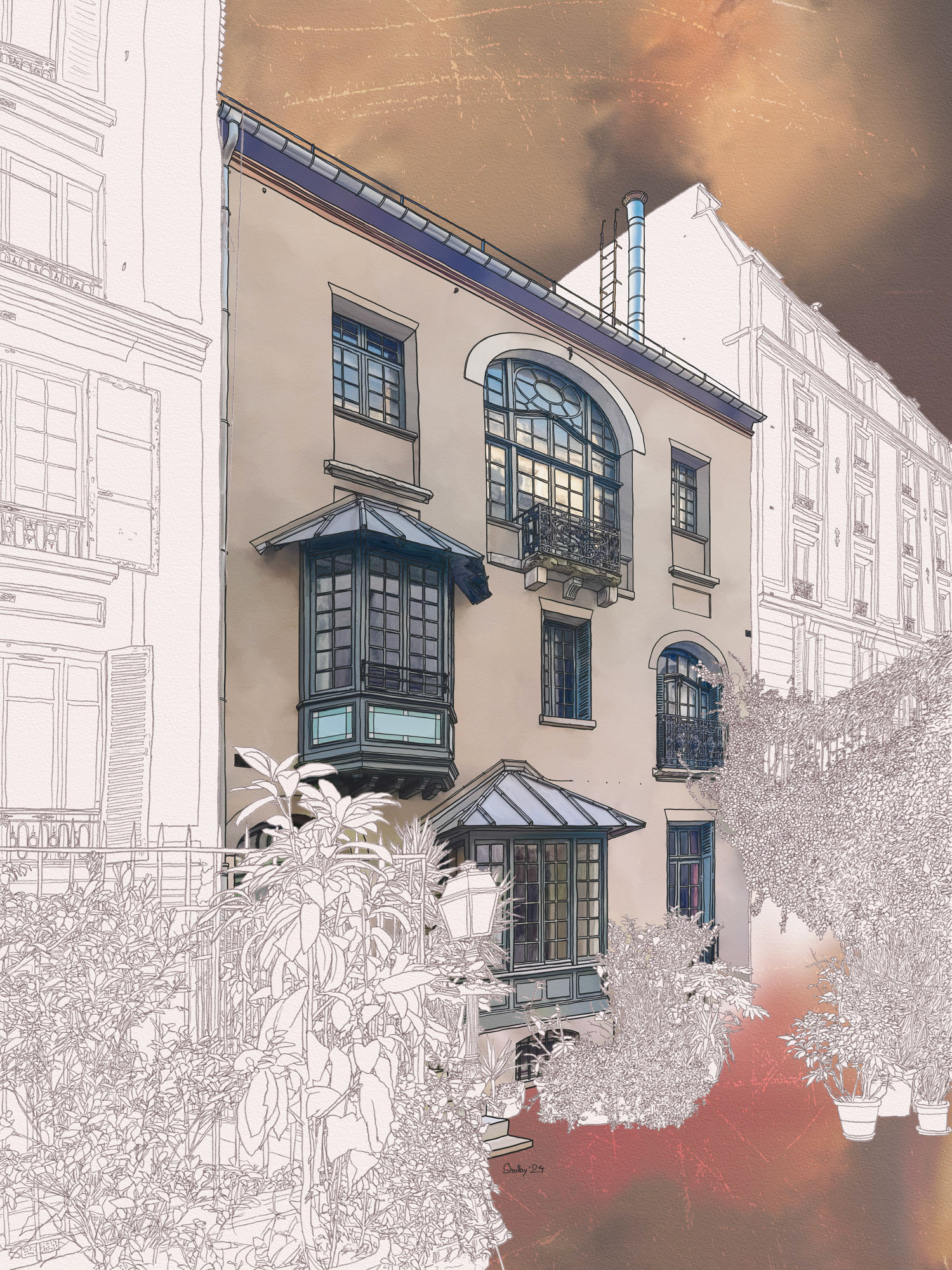 Rue Marguerite de Rochechouart (80x60)