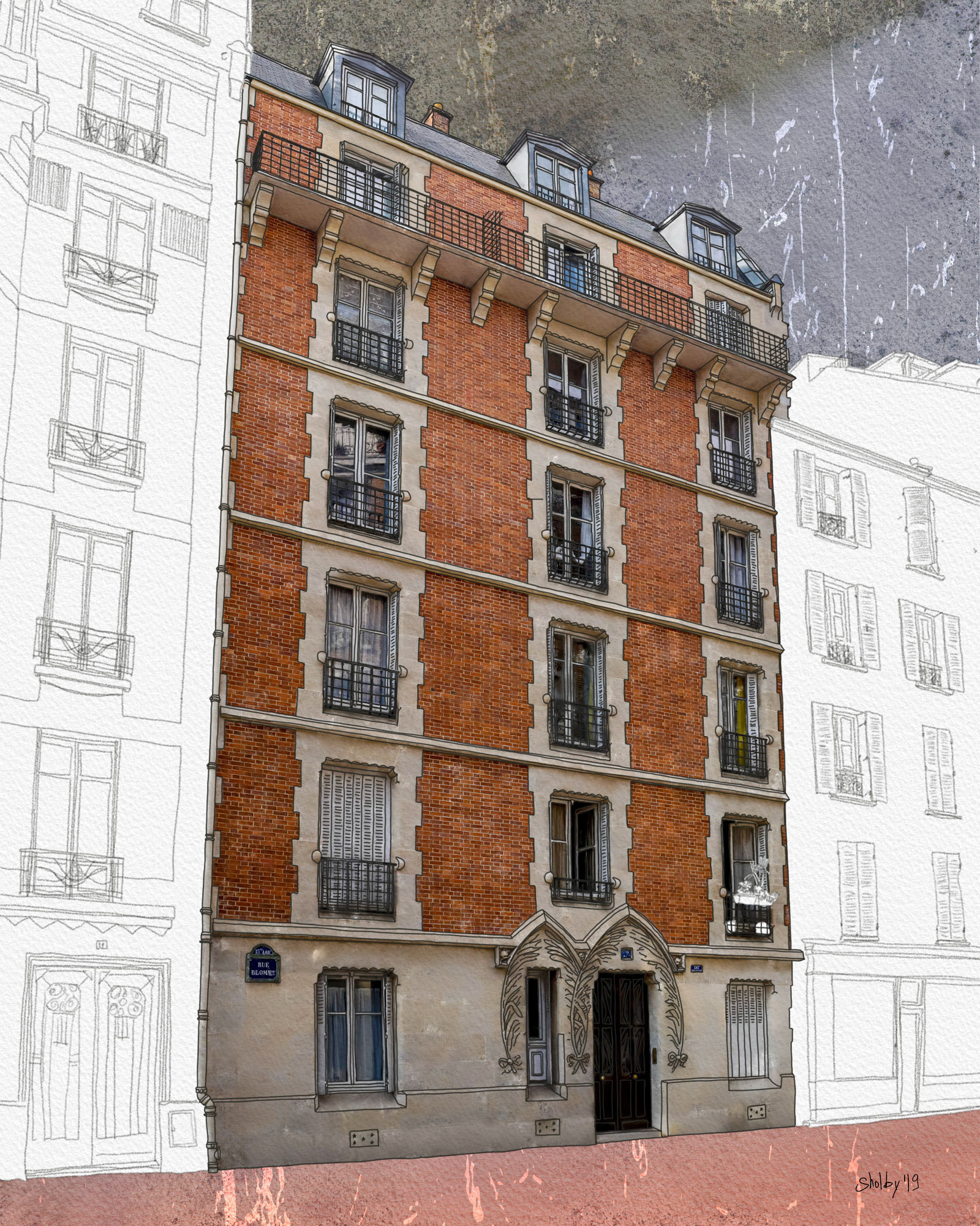 Rue Blomet /4 (50x40)