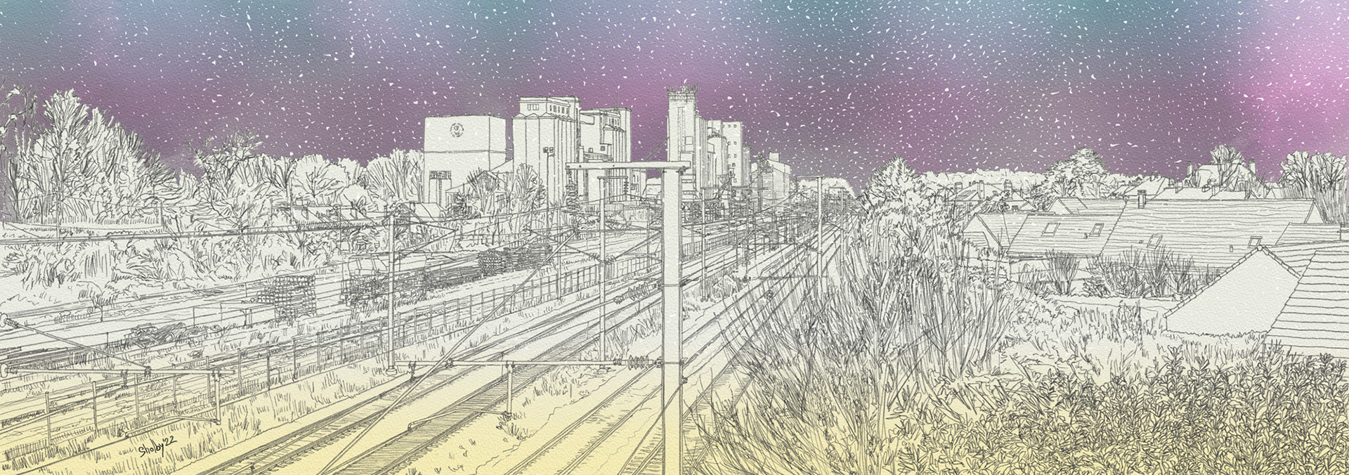 Verneuil l'Étang - panorama (35x99)