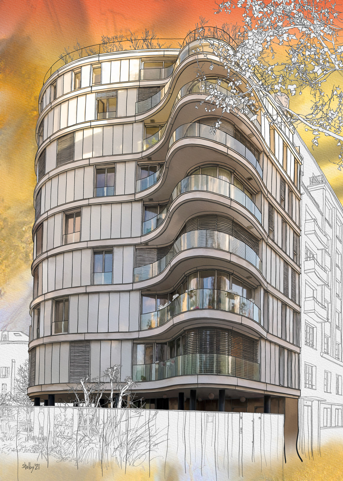 Avenue de Saxe (70x50)