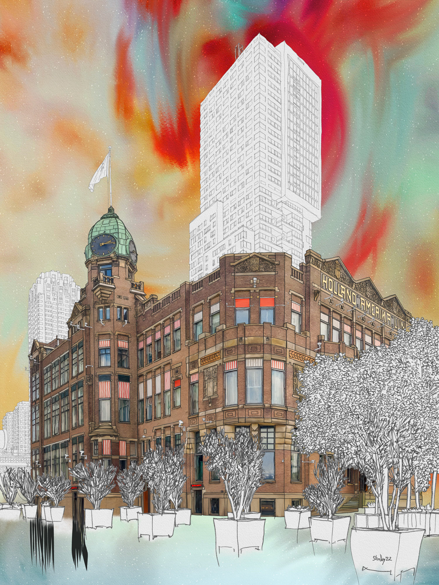 Rotterdam - New York Hotel (80x60)