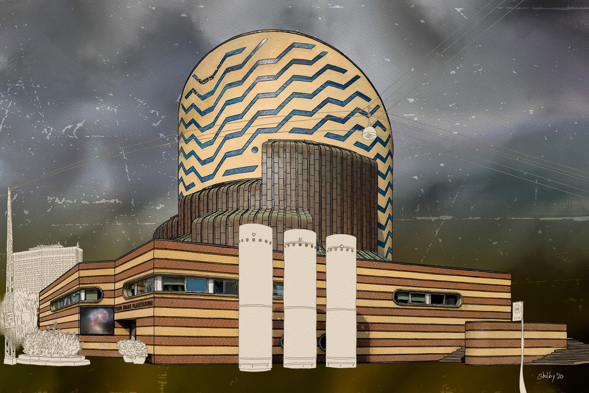 Copenhagen 12 - Tycho Brahe planetarium (40x60)