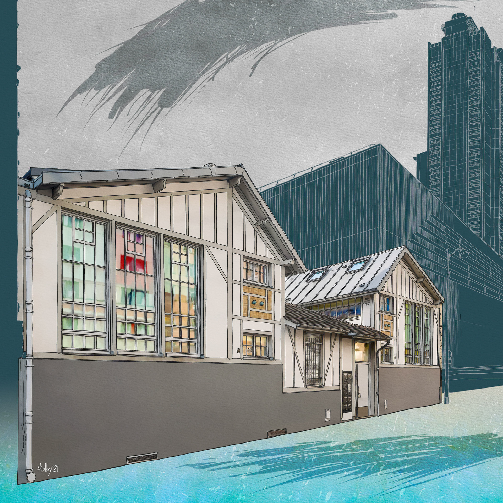 Rue Adolphe Bertillon (60x60)