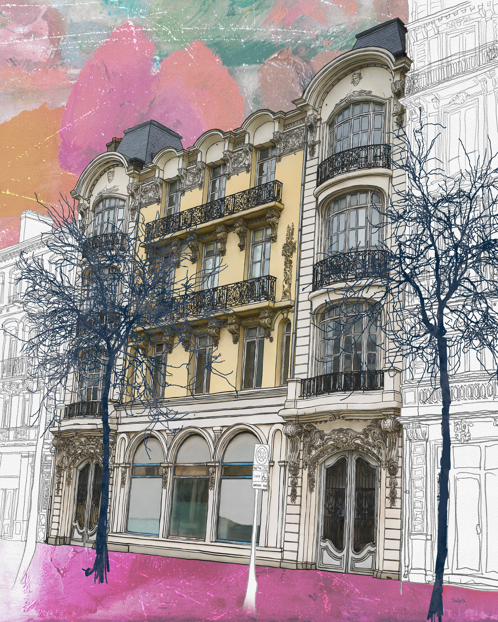 Le Havre - boulevard de Strasbourg 1 (100x80)