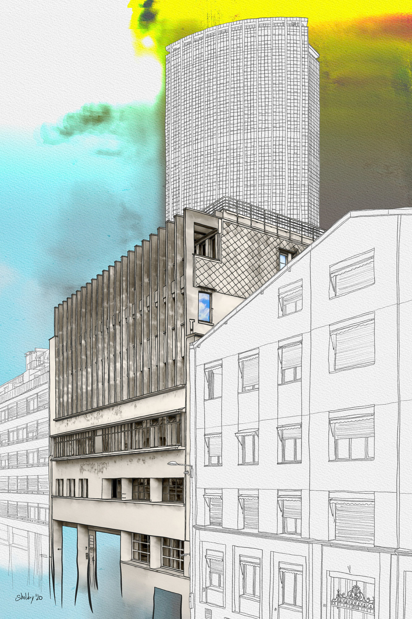 Rue Antoine Bourdelle (60x40)