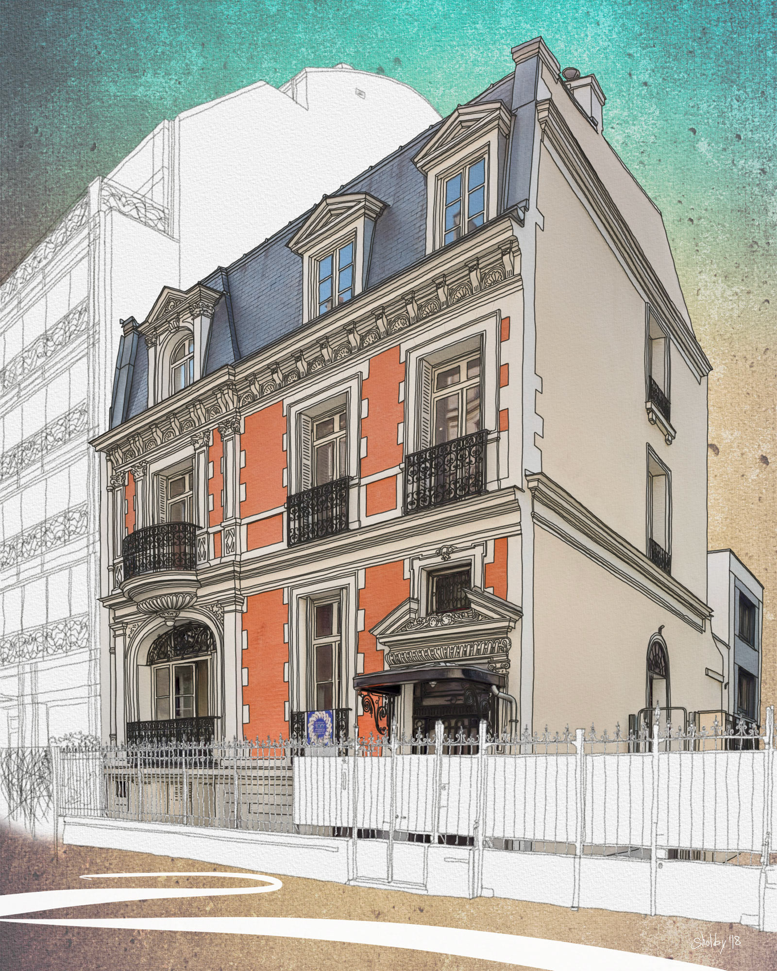 Rue Pergolèse (50x40)