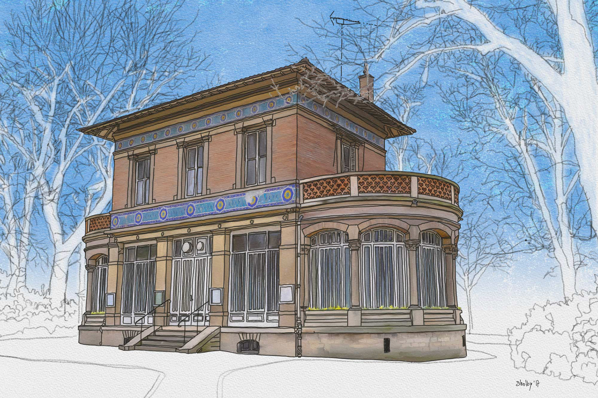 Pavillon Davioud (40x60)