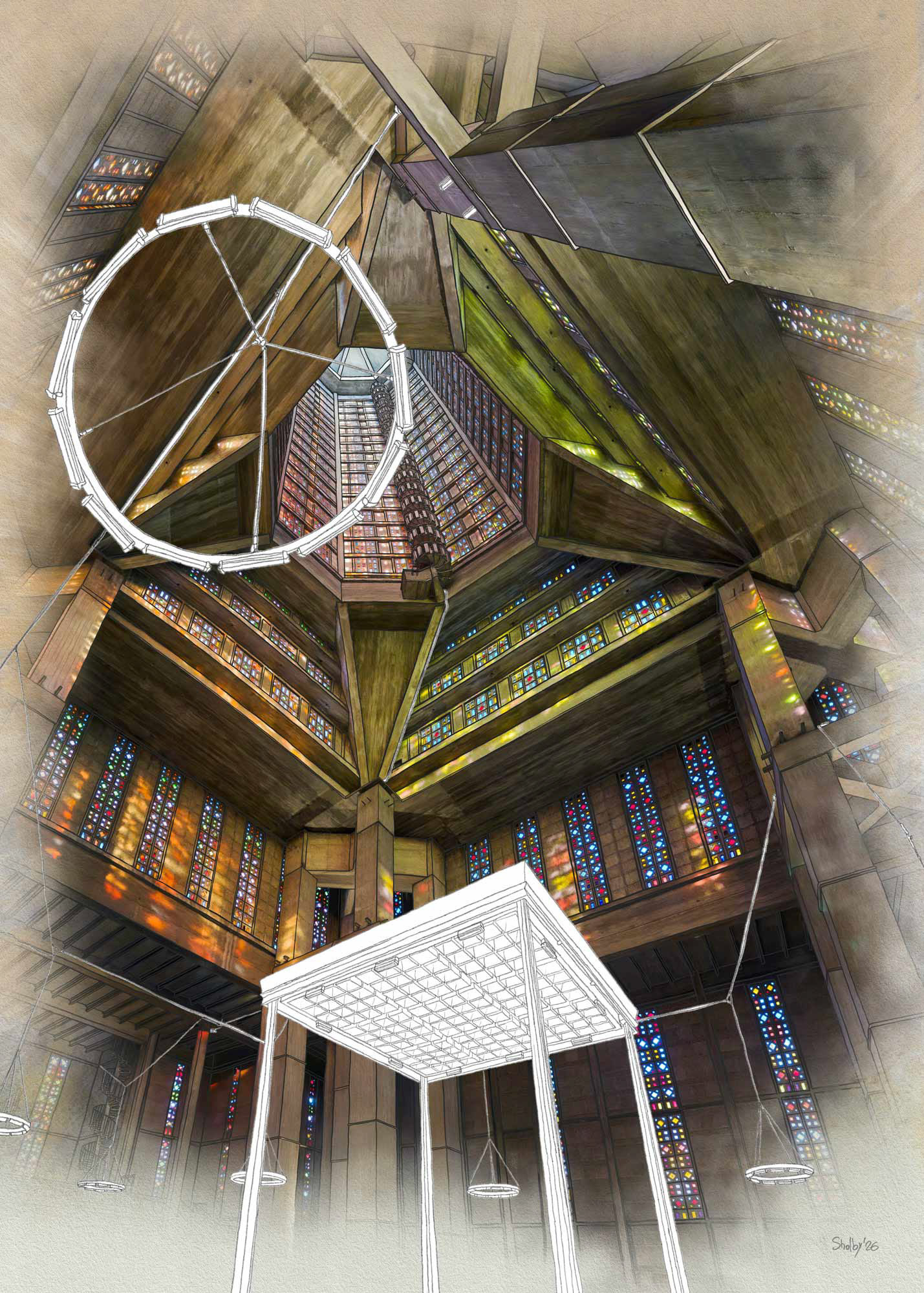 Le Havre - église Saint-Joseph (70x50)