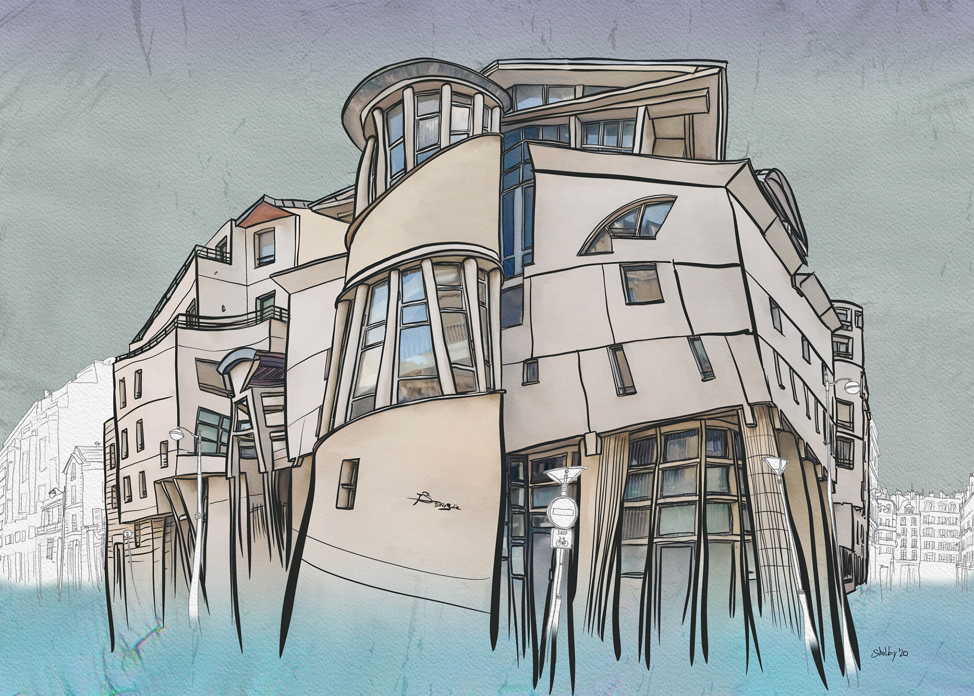 Rue de l'Université (50x70)