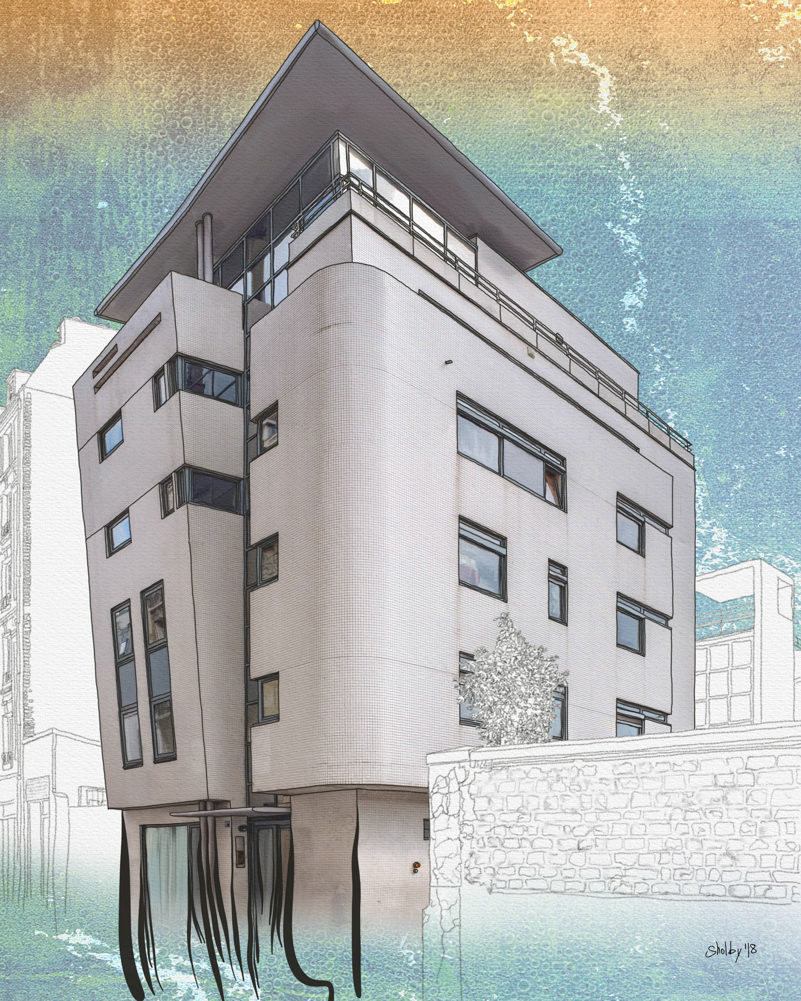 Rue Joseph de Maistre (50x40)