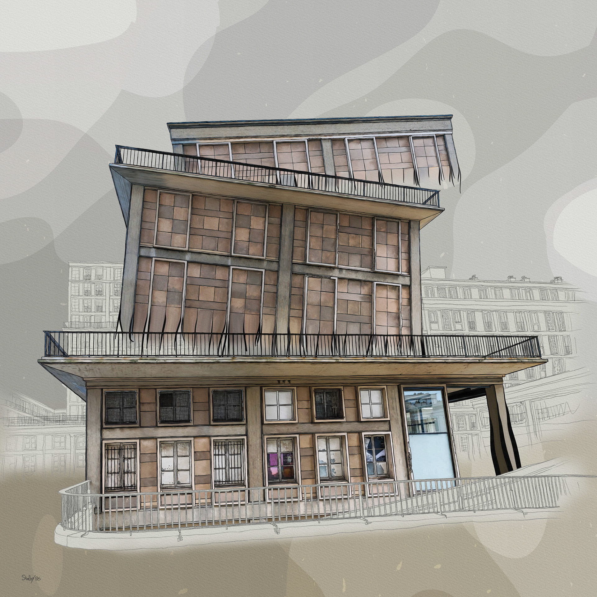 Le Havre - rue Victor Hugo 2 (80x80)