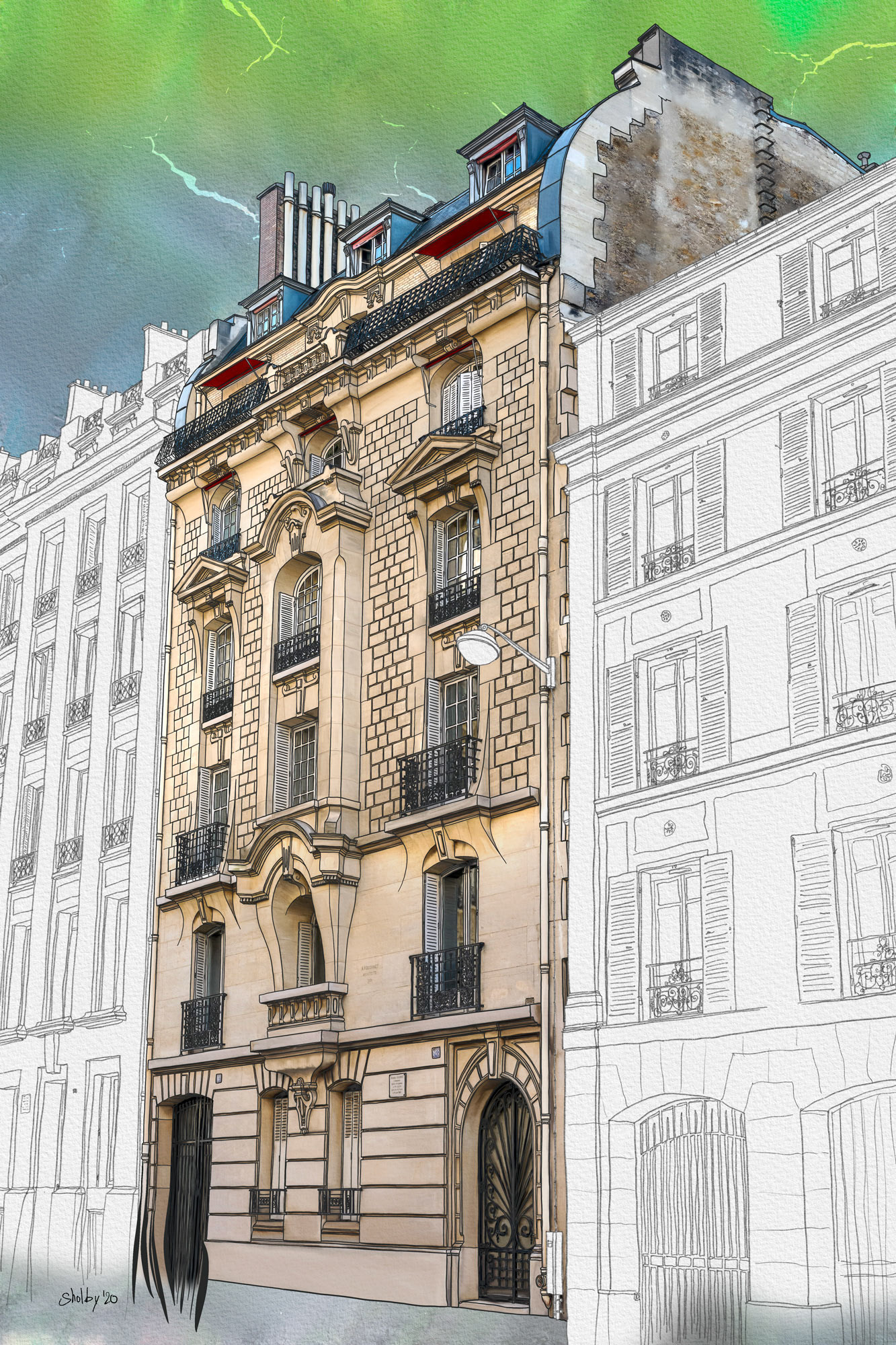 Rue du Cherche-Midi /1 (60x40)