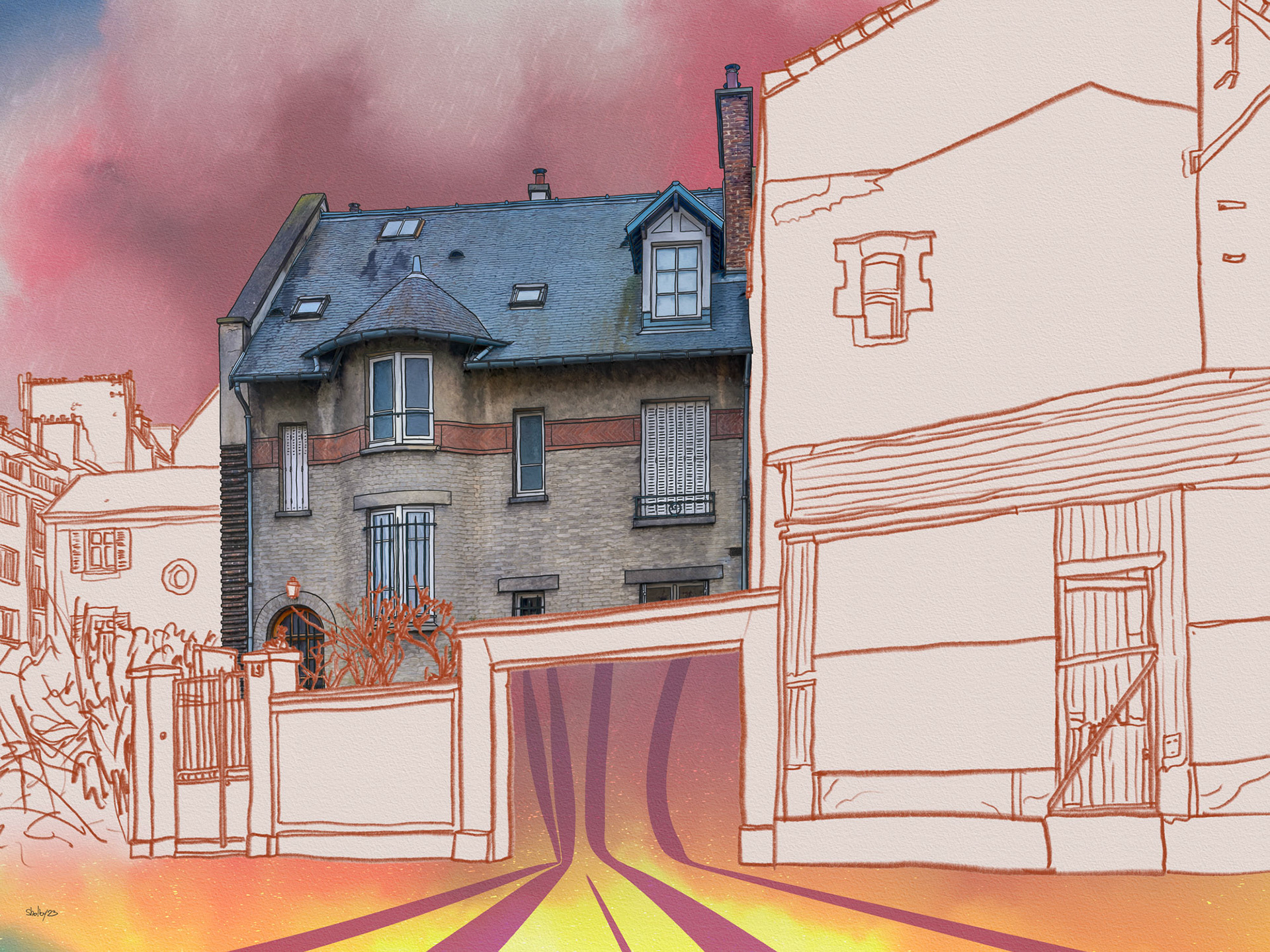 Rue des Tilleuls (60x80)
