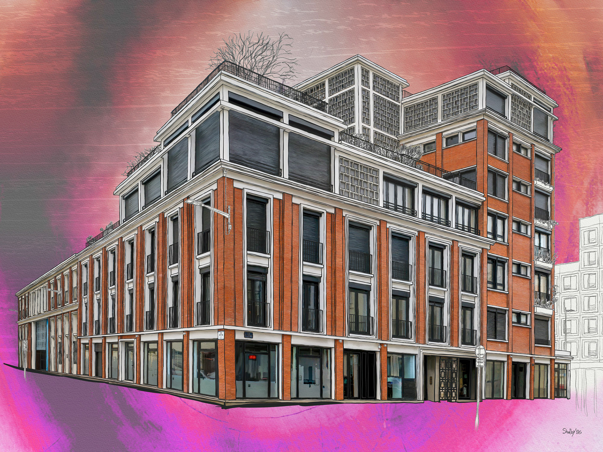 Le Havre - rue de Richelieu 1 (60x80)