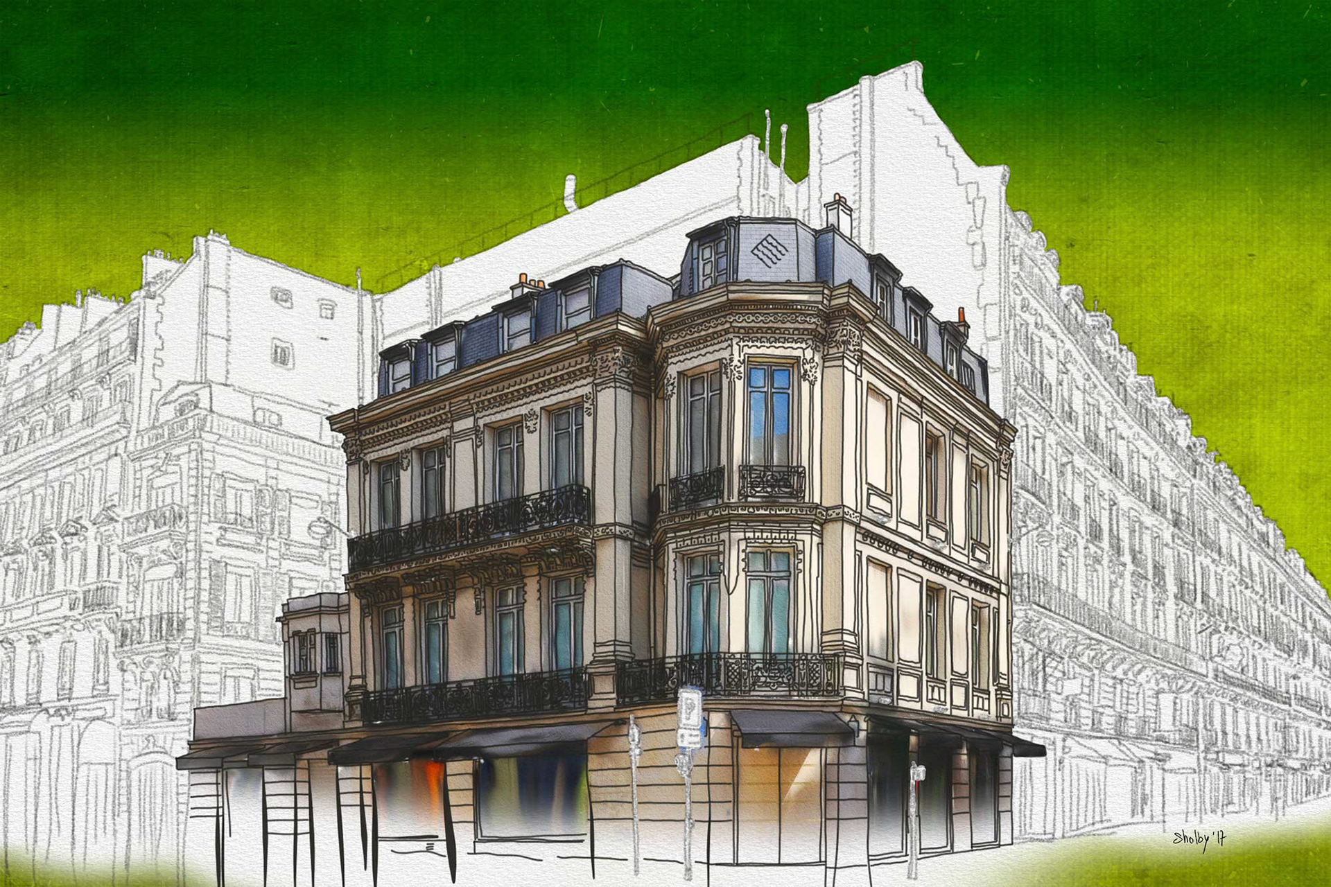 Rue François 1er (40x60)