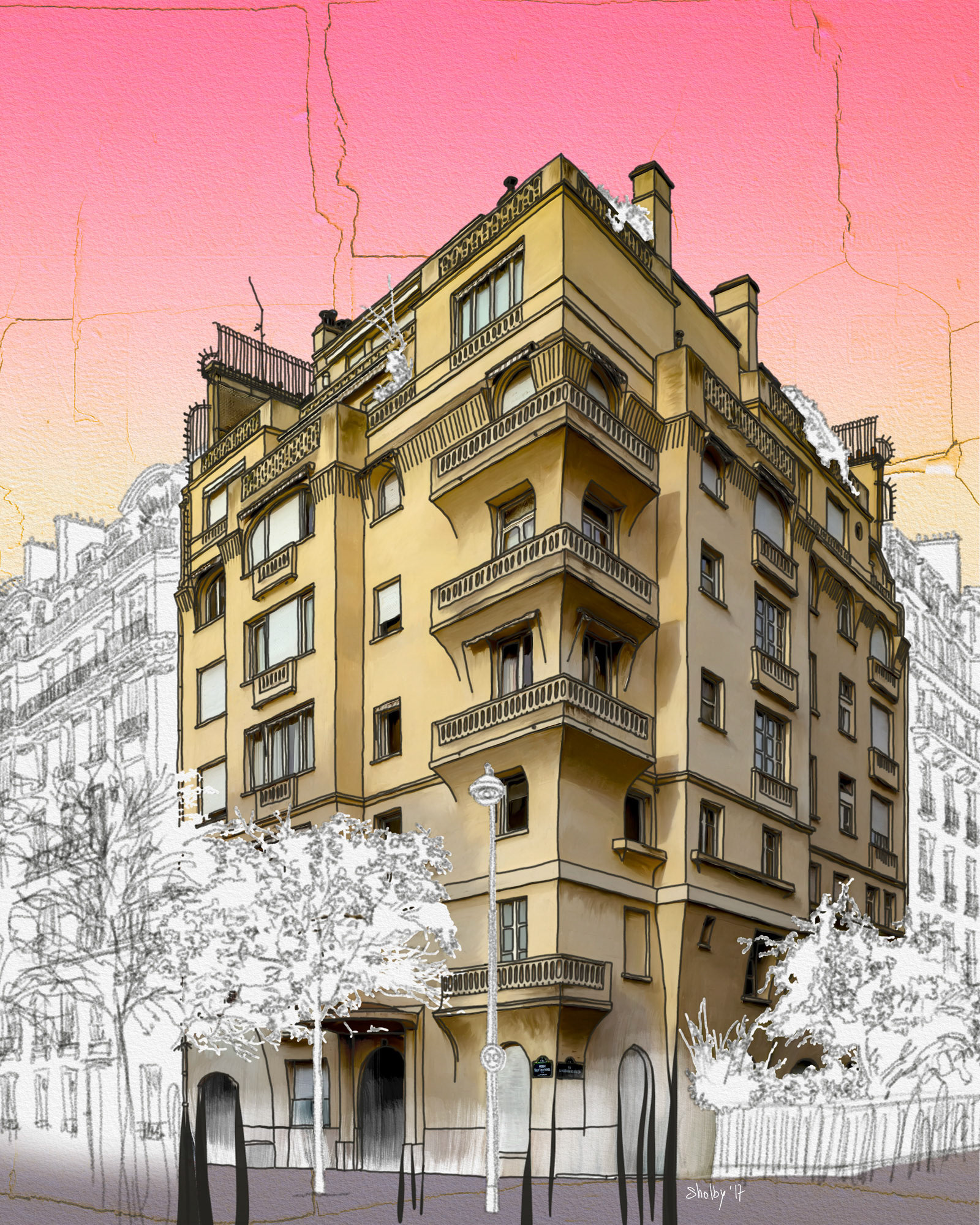 Rue Savorgnan de Brazza (50x40)