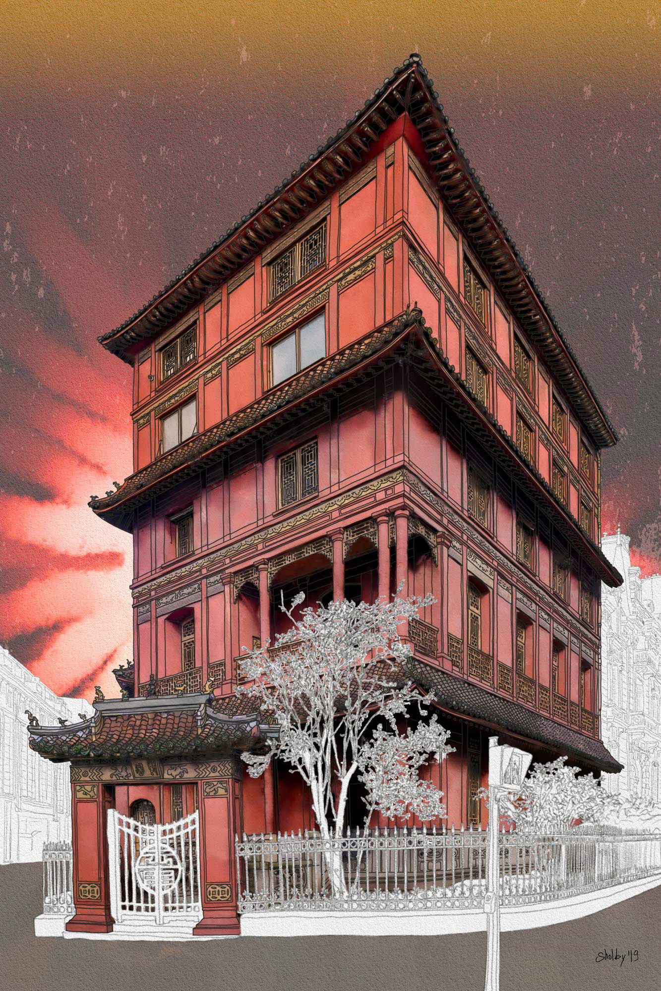 Rue de Courcelles (60x40)