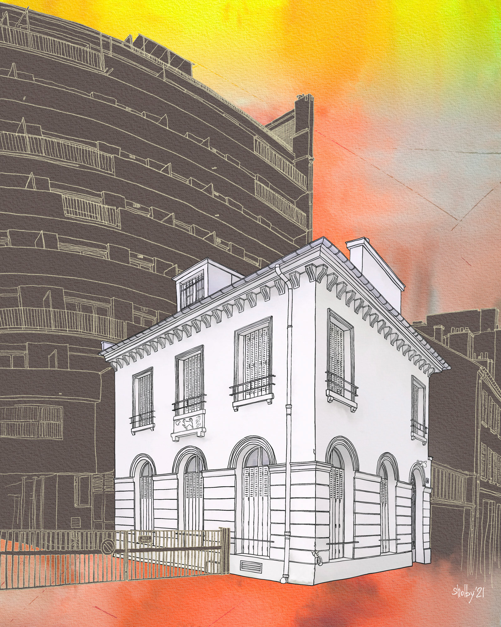 Rue de la Comète (50x40)