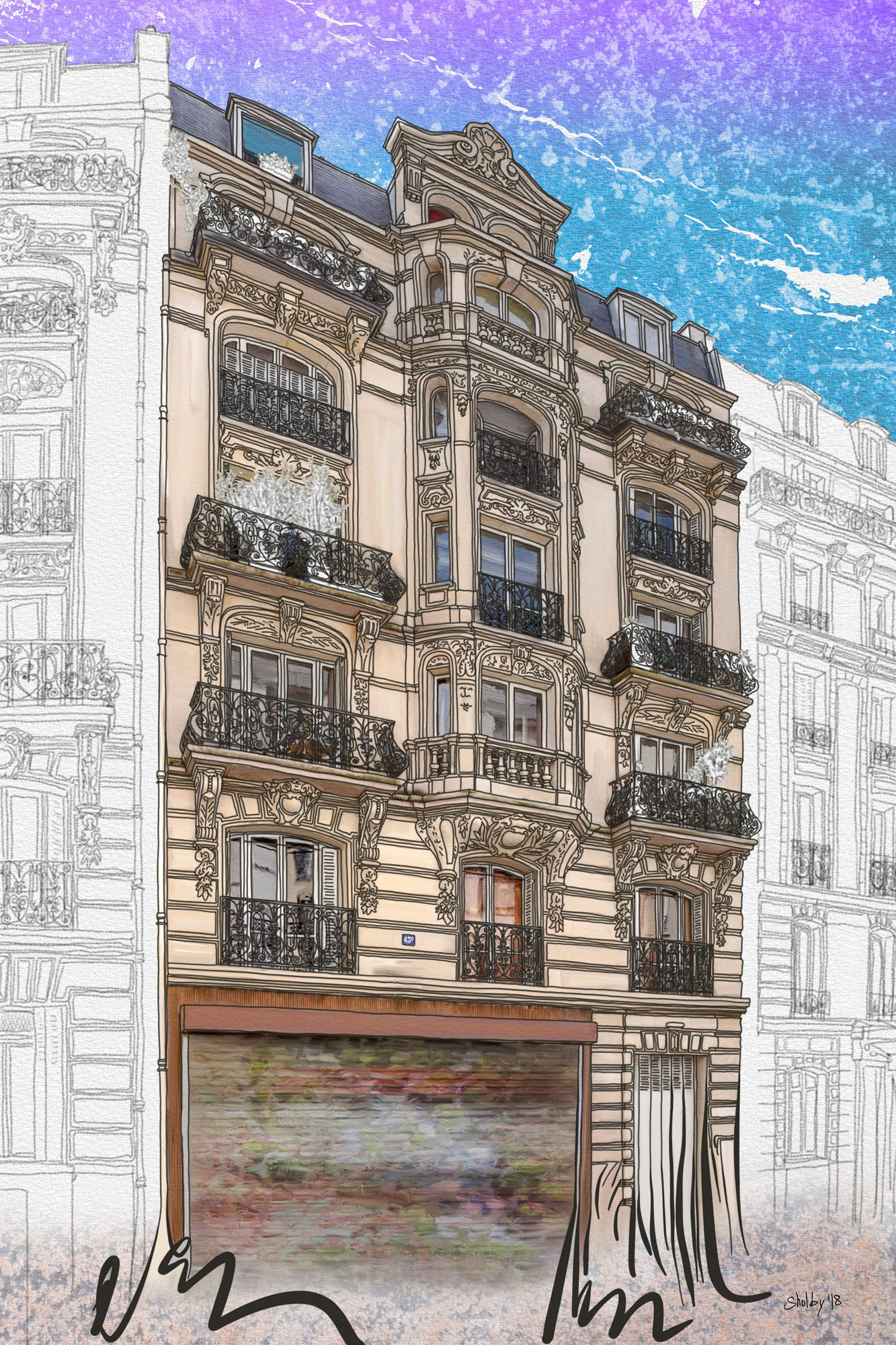 Rue du Ruisseau (60x40)