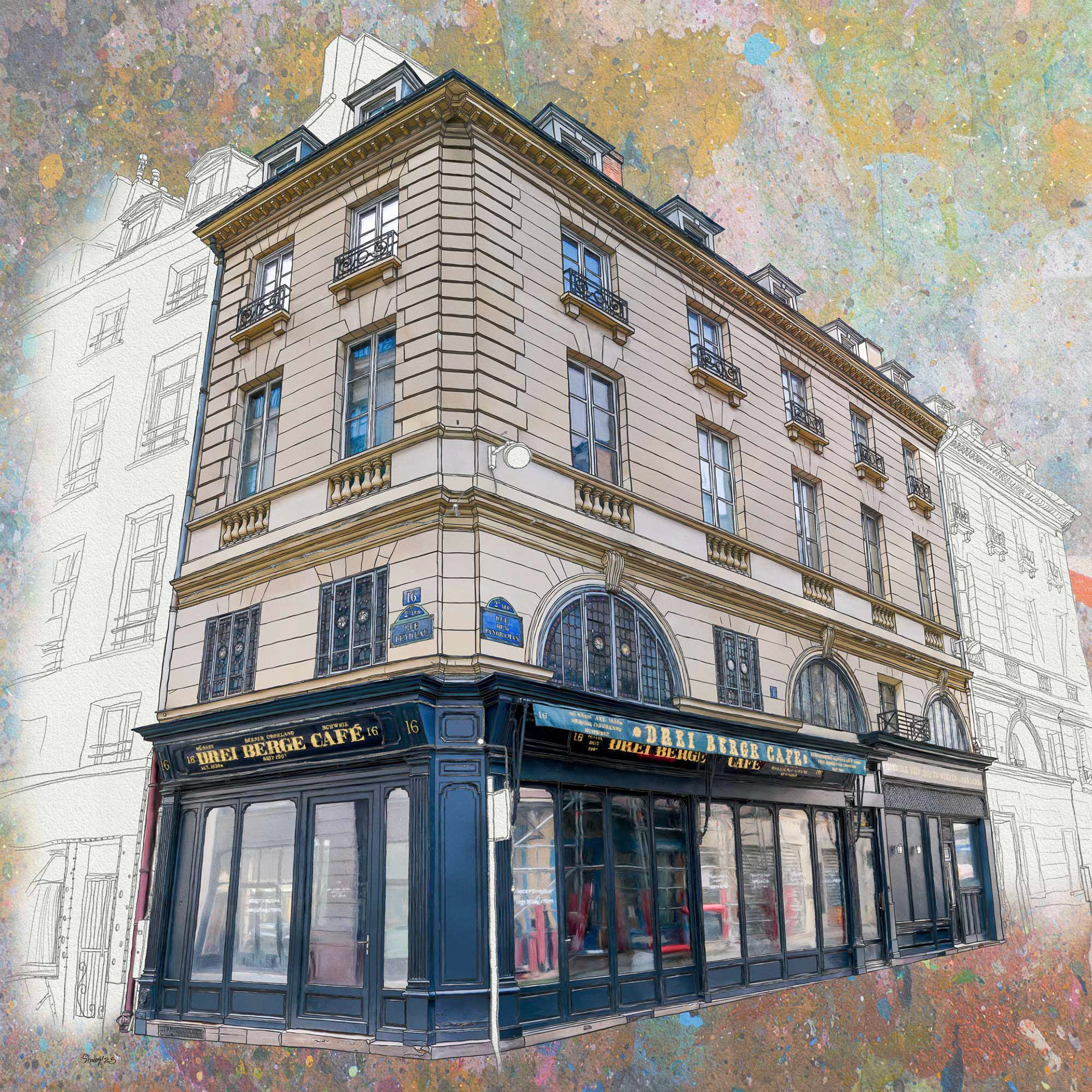 Rue des Panoramas (60x60)