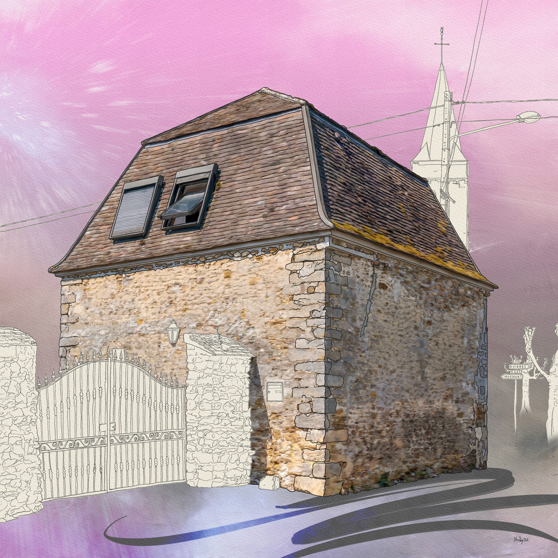 Aubepierre - Ozouer-le-repos 2 (70x70)