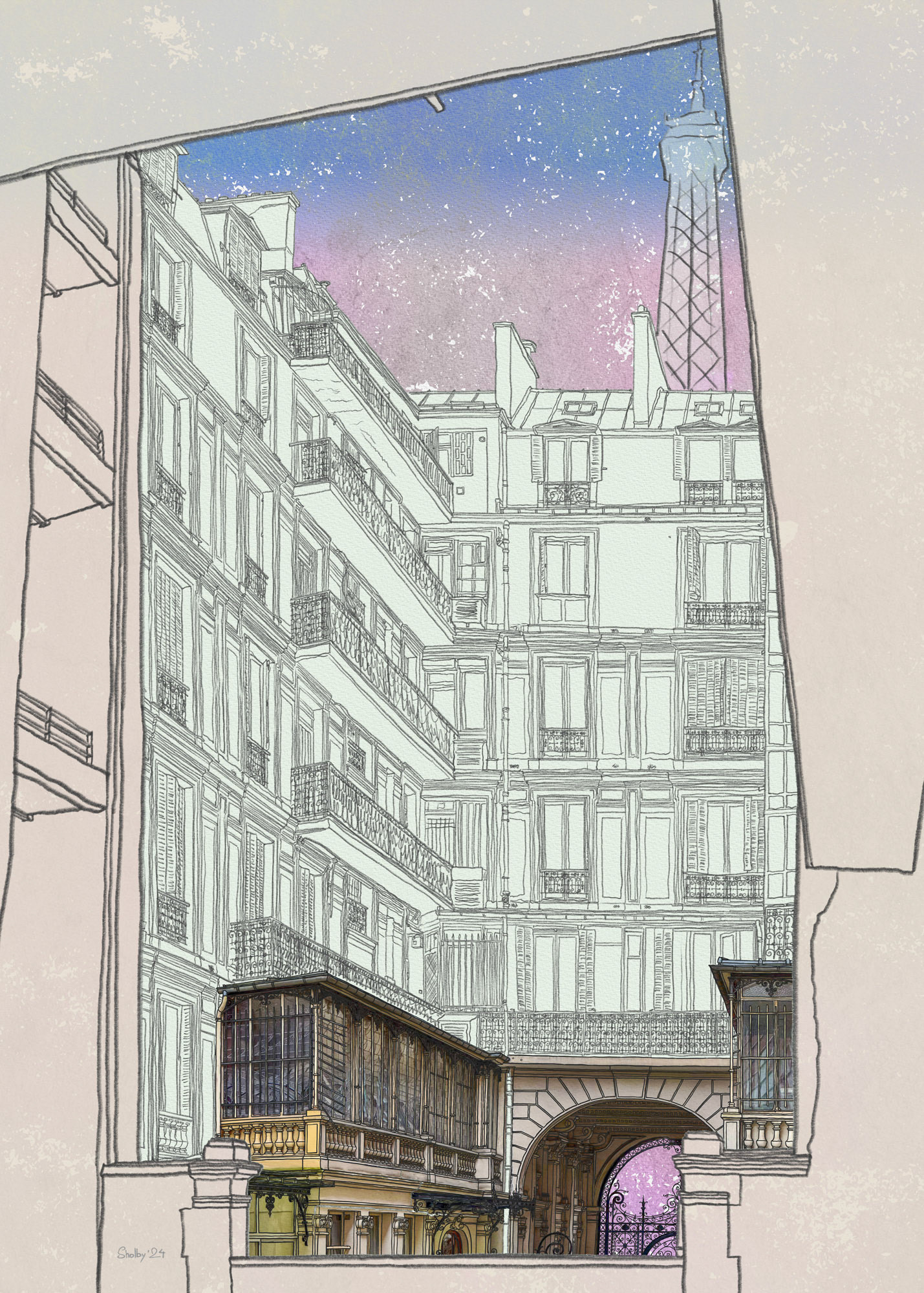 Avenue de la Bourdonnais (70x50)