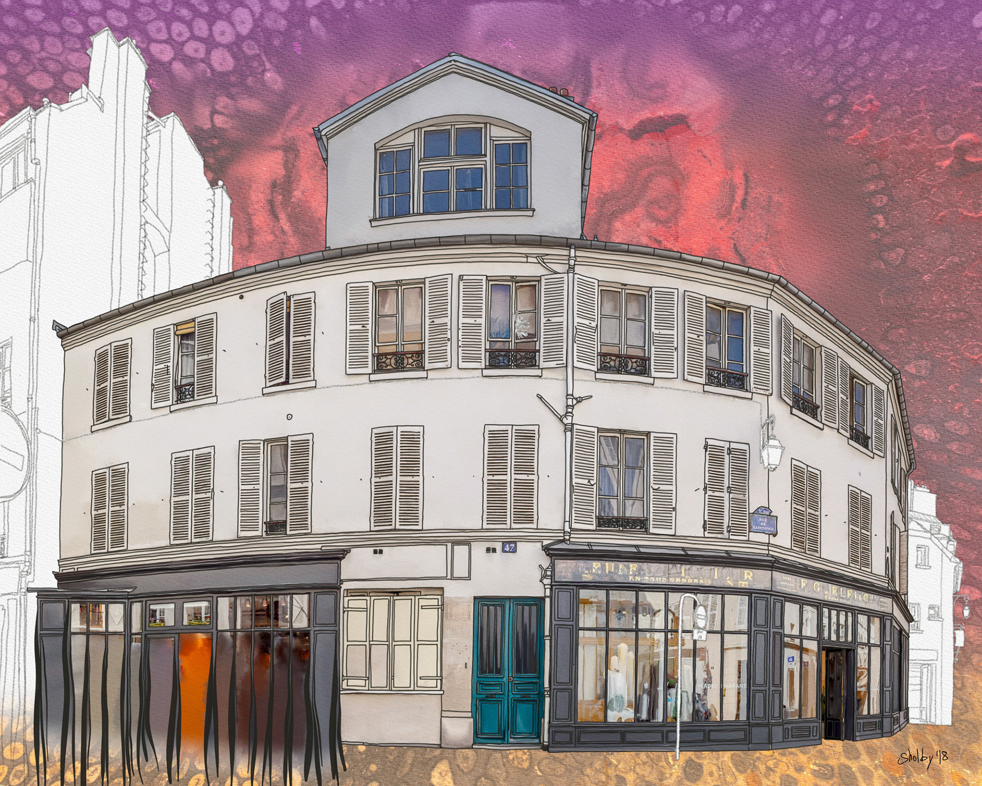 Rue de Saintonge (40x50)