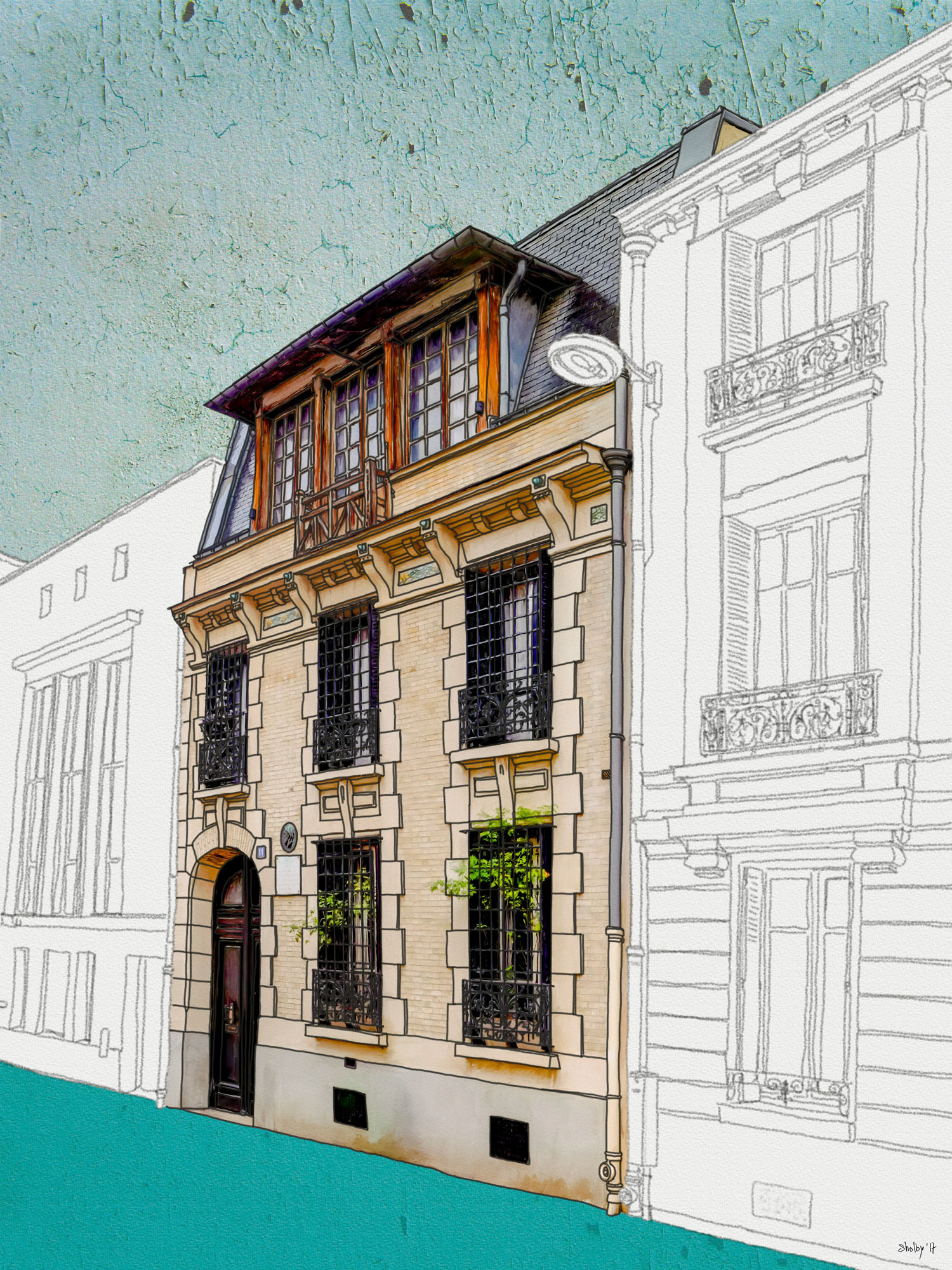 Villa d'Alésia (80x60)