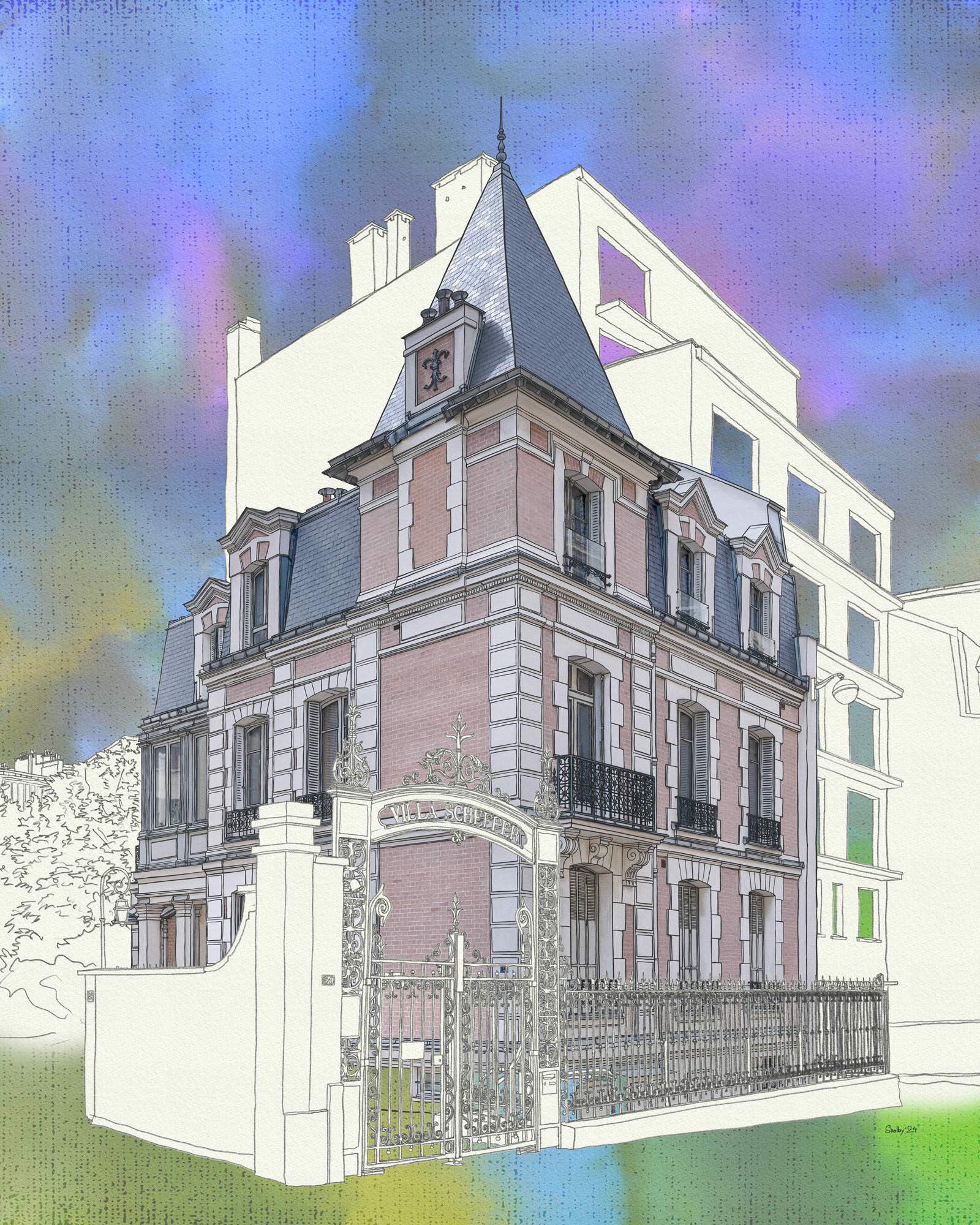 Rue Scheffer (100x80)