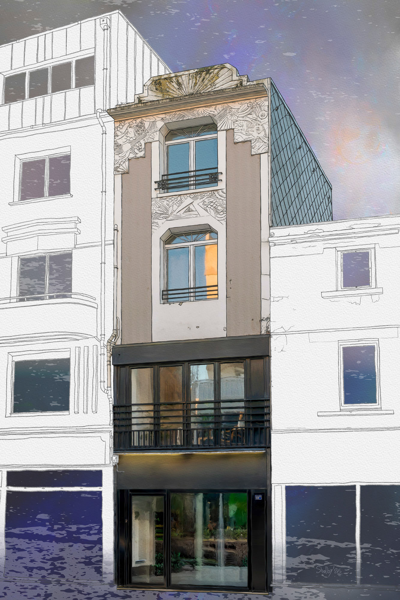 Le Havre - avenue René Coty 1 (60x40)